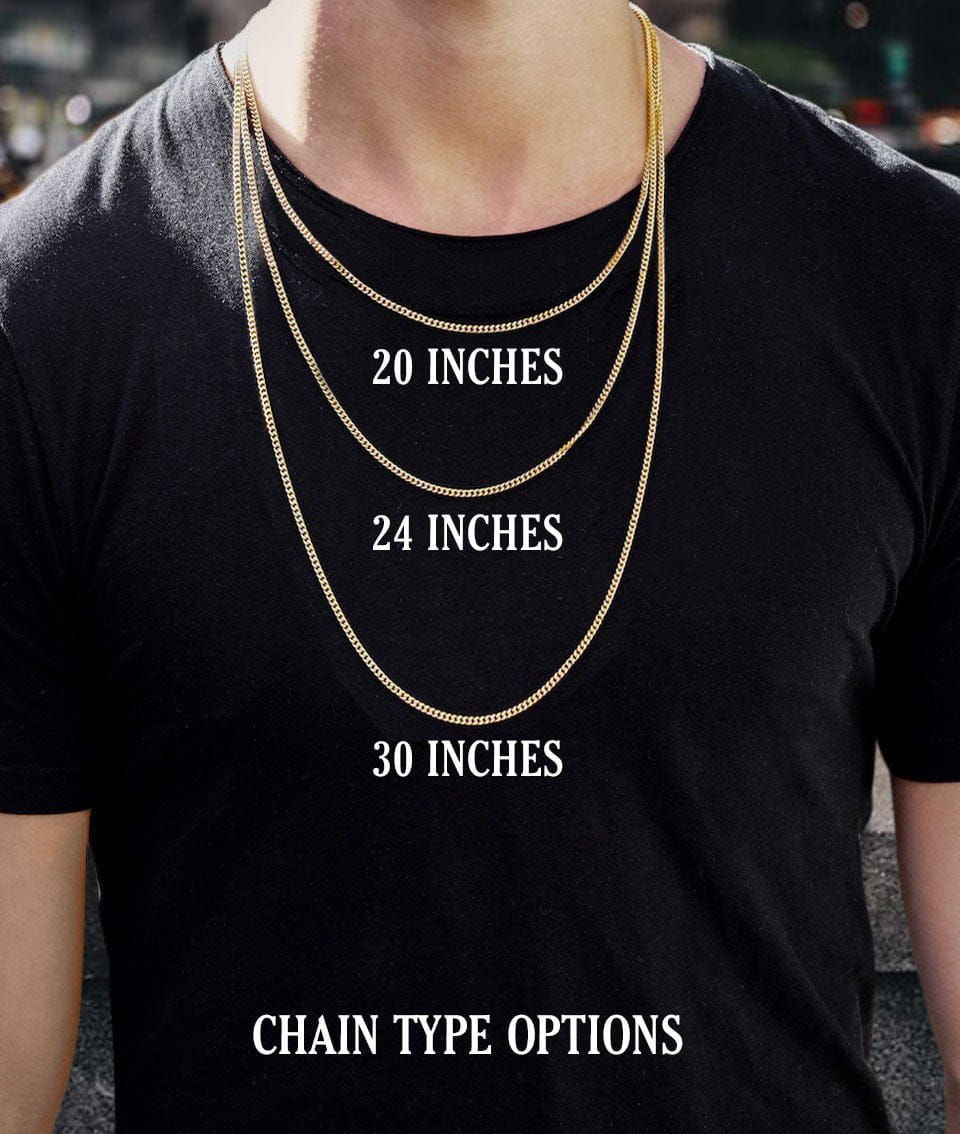 Manufacturer 30 White Gold Plated Mens Cuban Curb Chain