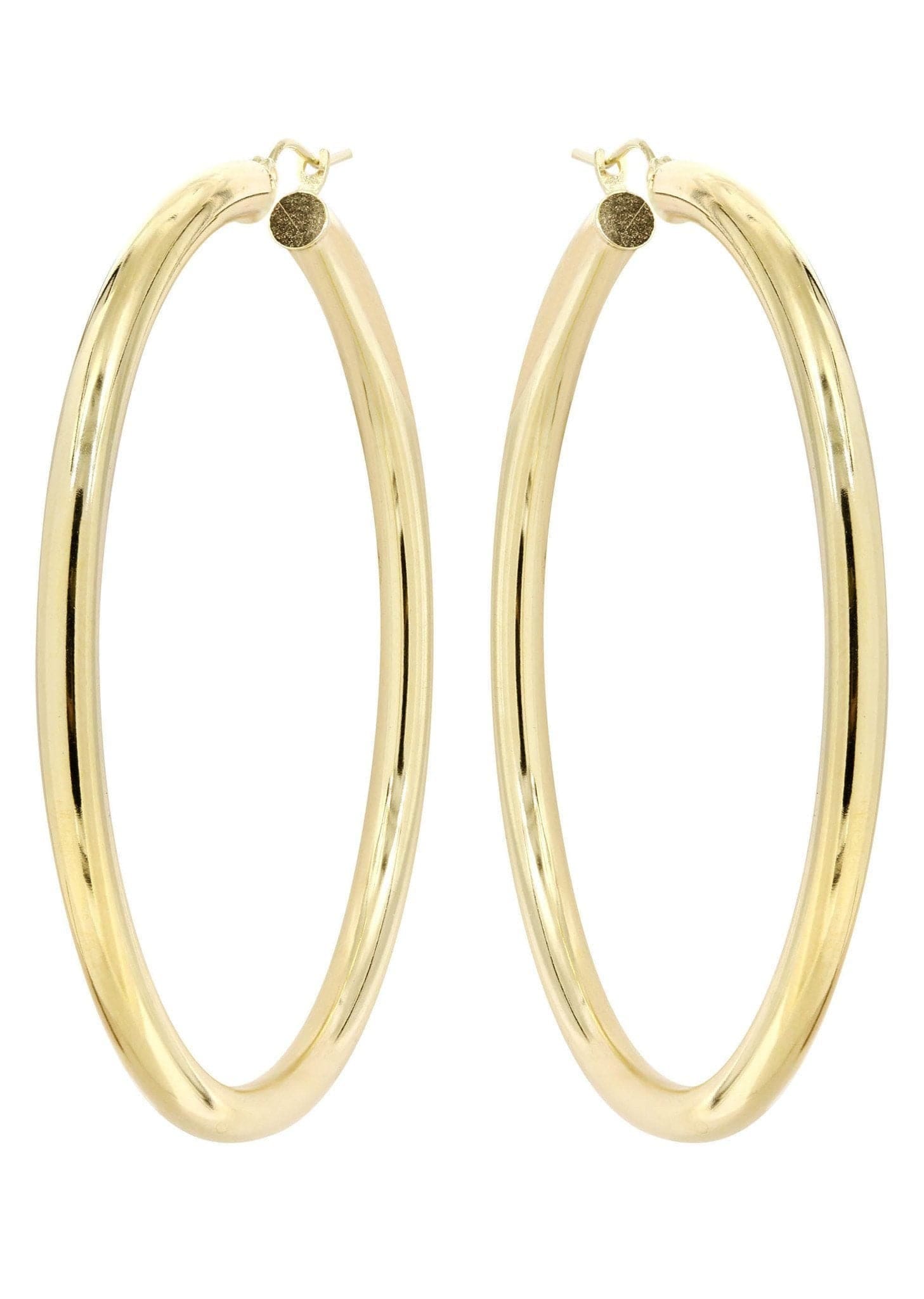 Manufacturer 1 10K Gold Plain Hoop Hoop Earrings | Customizable Size