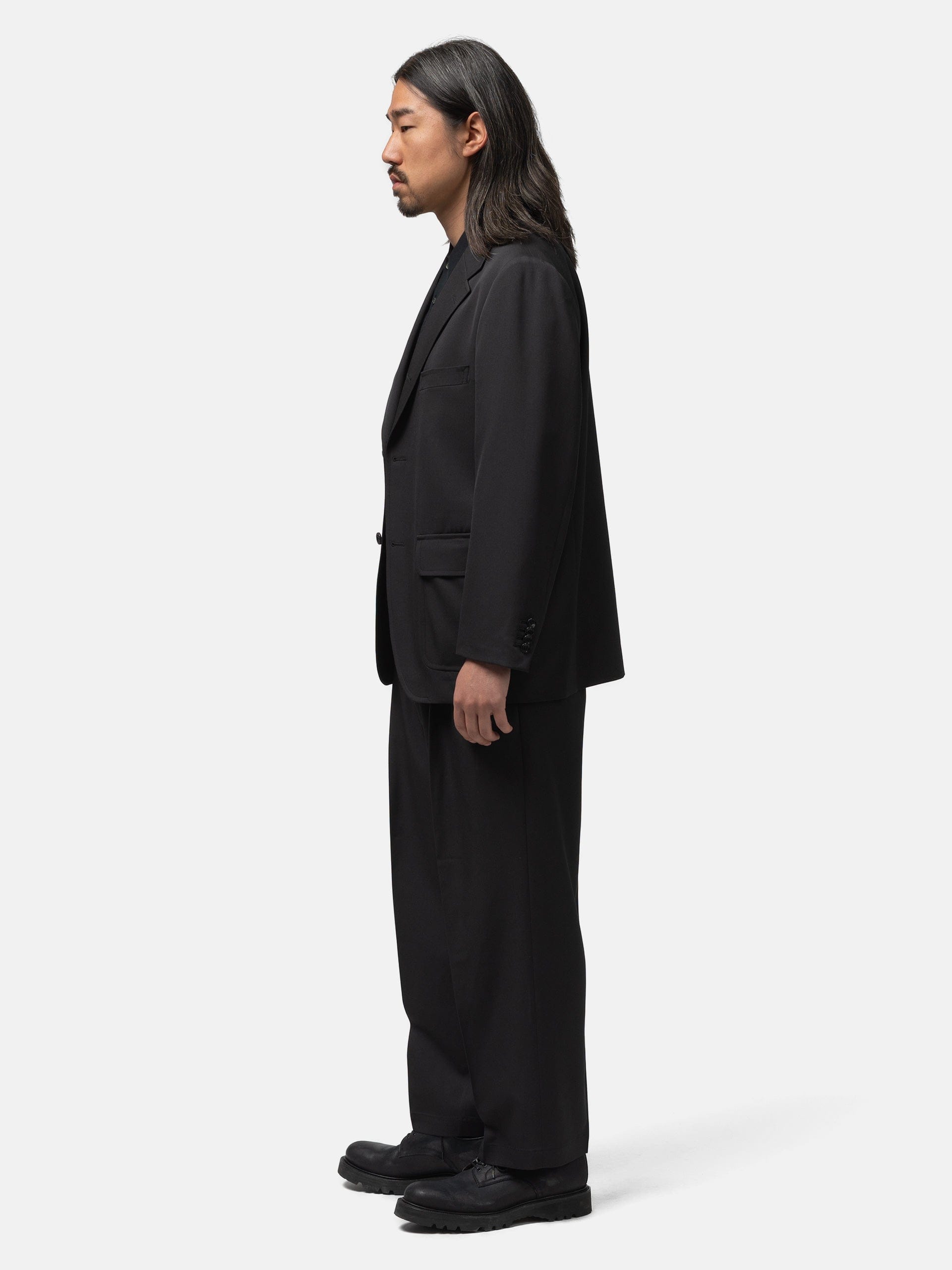 The A by BEAMS Wool Gabardine Slacks Sumikuro