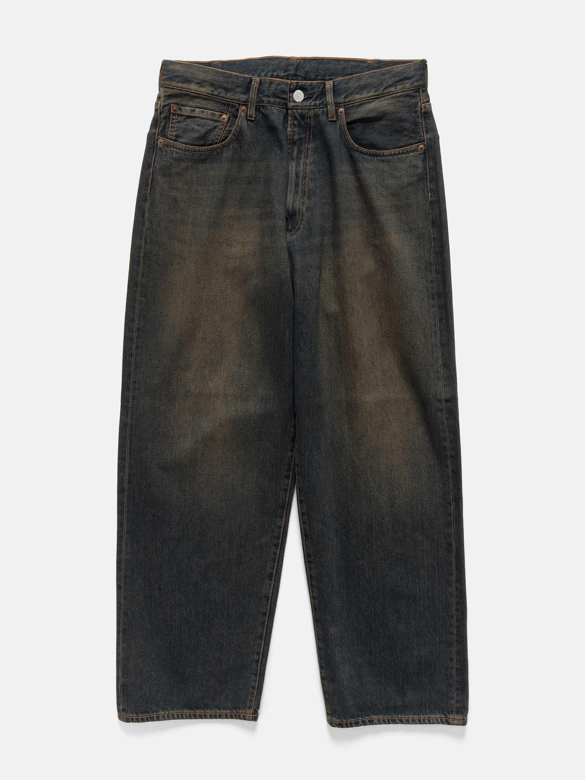 BEAMS Wide Denim Dusty Indigo