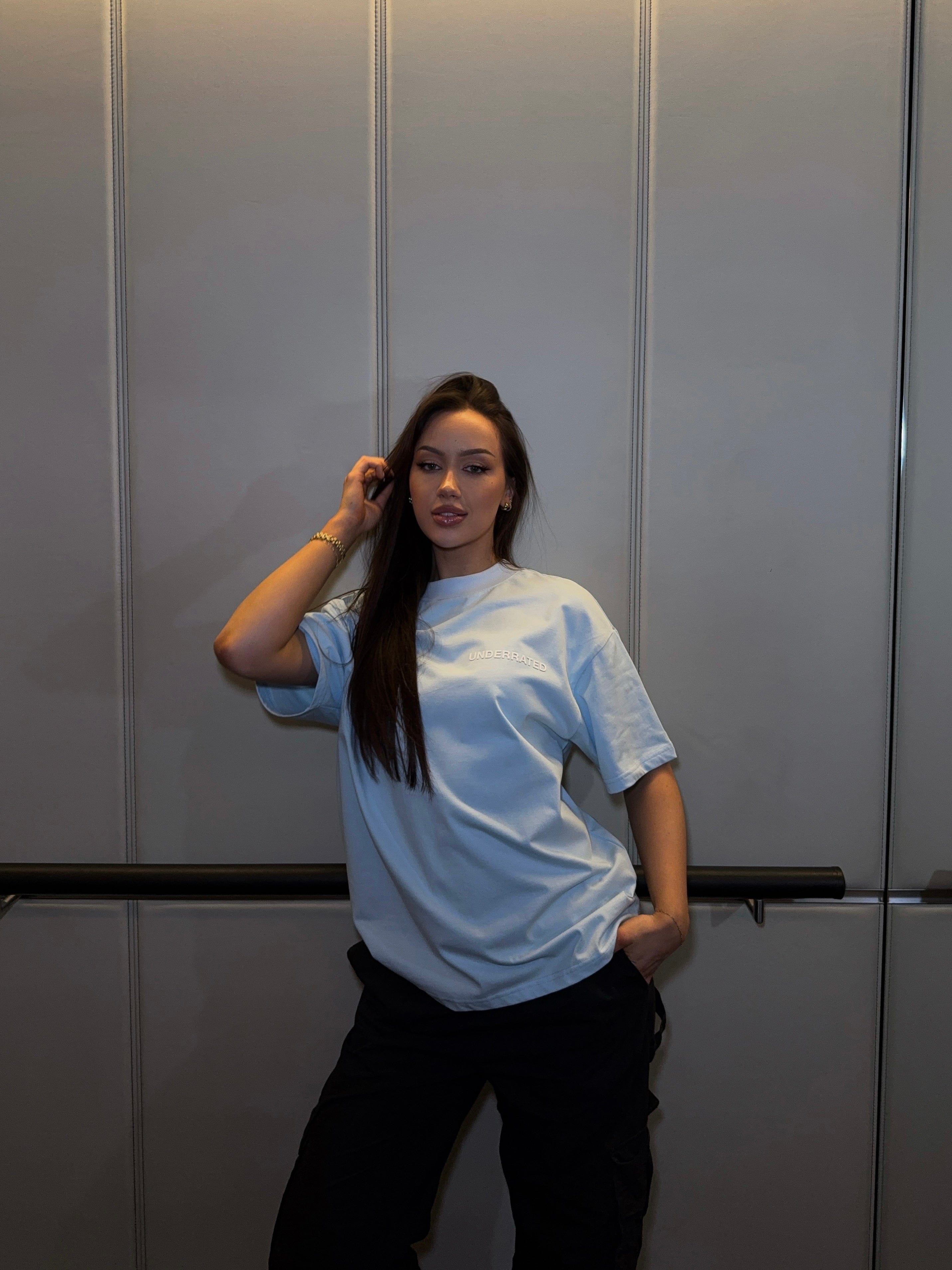 Classic UNDERRATED Classic Logo T - Shirt - Sky Blue