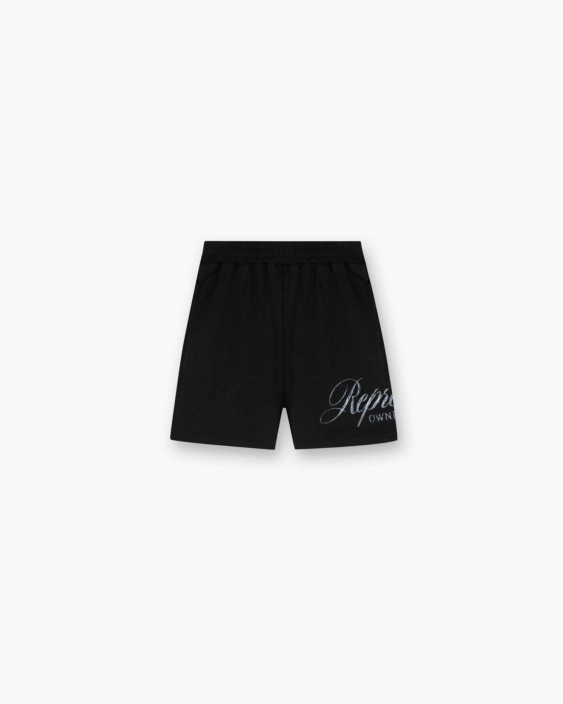 Owners Club Represent Owners Club Script Mesh Shorts - Black