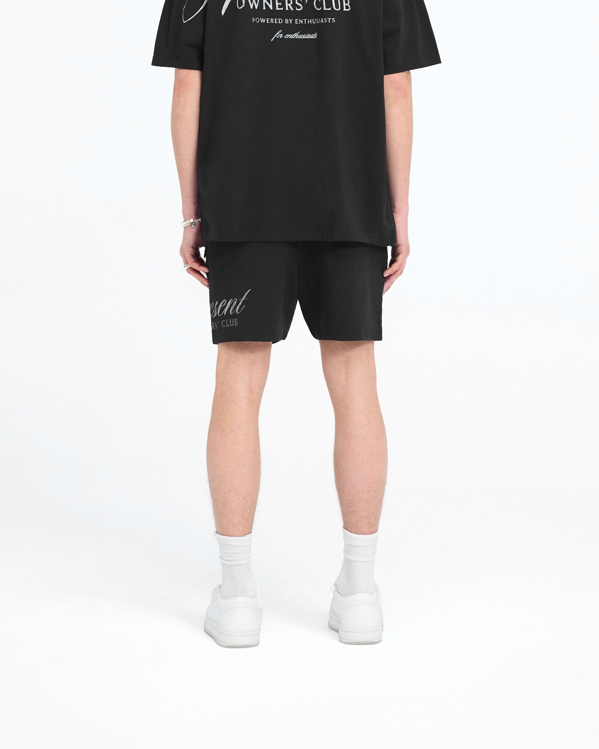 Owners Club Represent Owners Club Script Mesh Shorts - Black