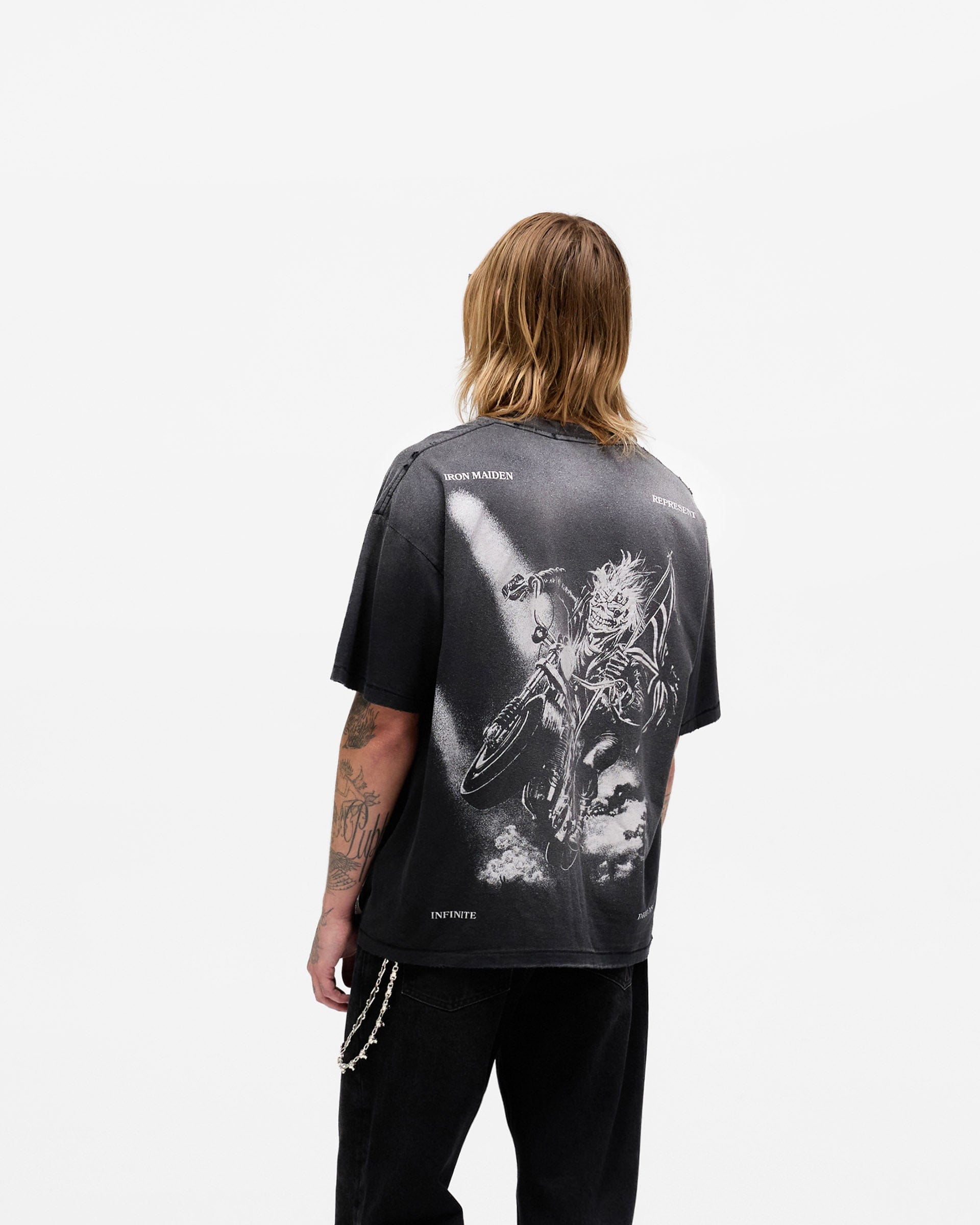 Exclusives Represent x Iron Maiden Infinite Dreams T - Shirt - Aged Black