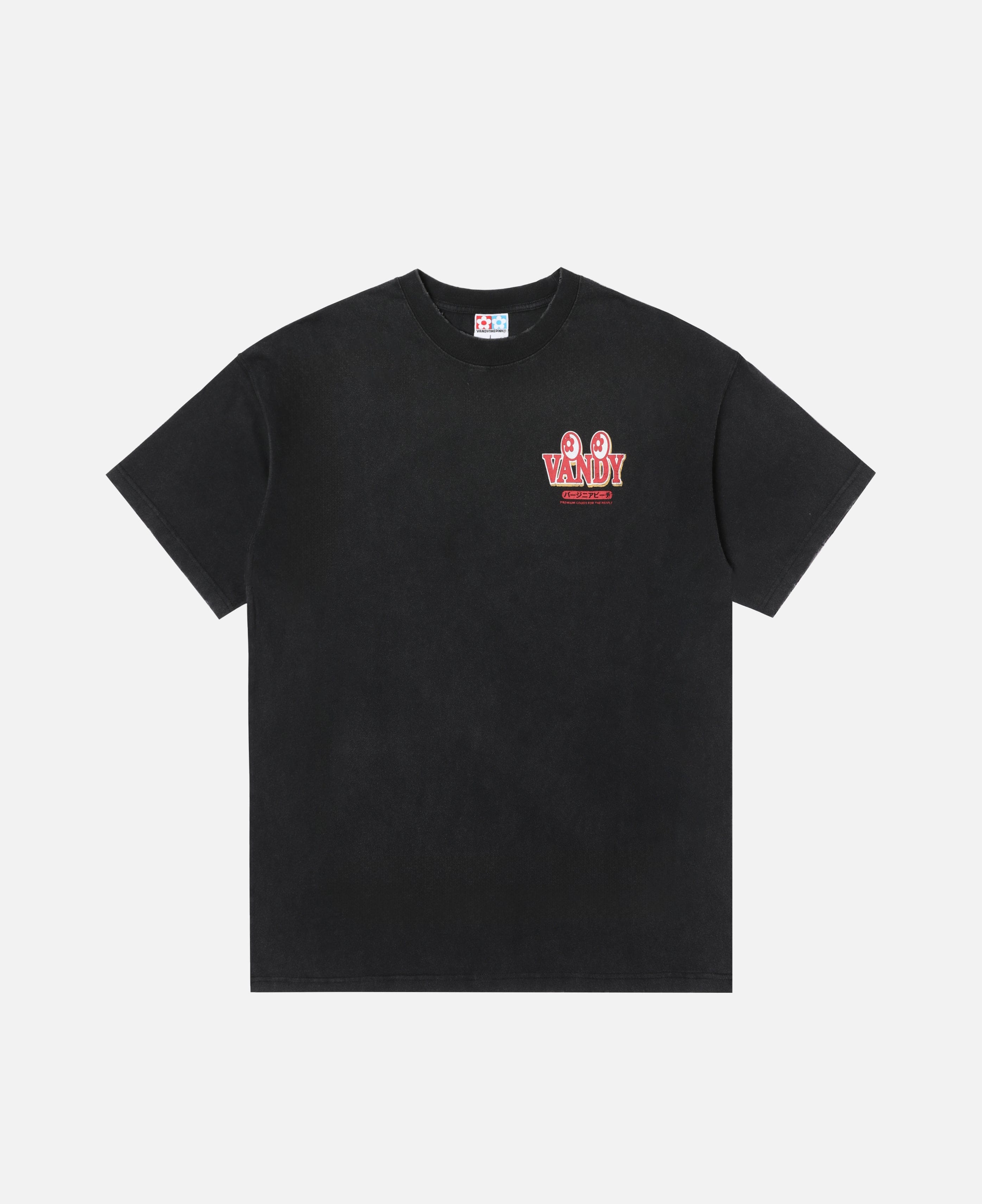 Vandy The Pink Cup Noodle Eye Logo T - Shirt (Black)
