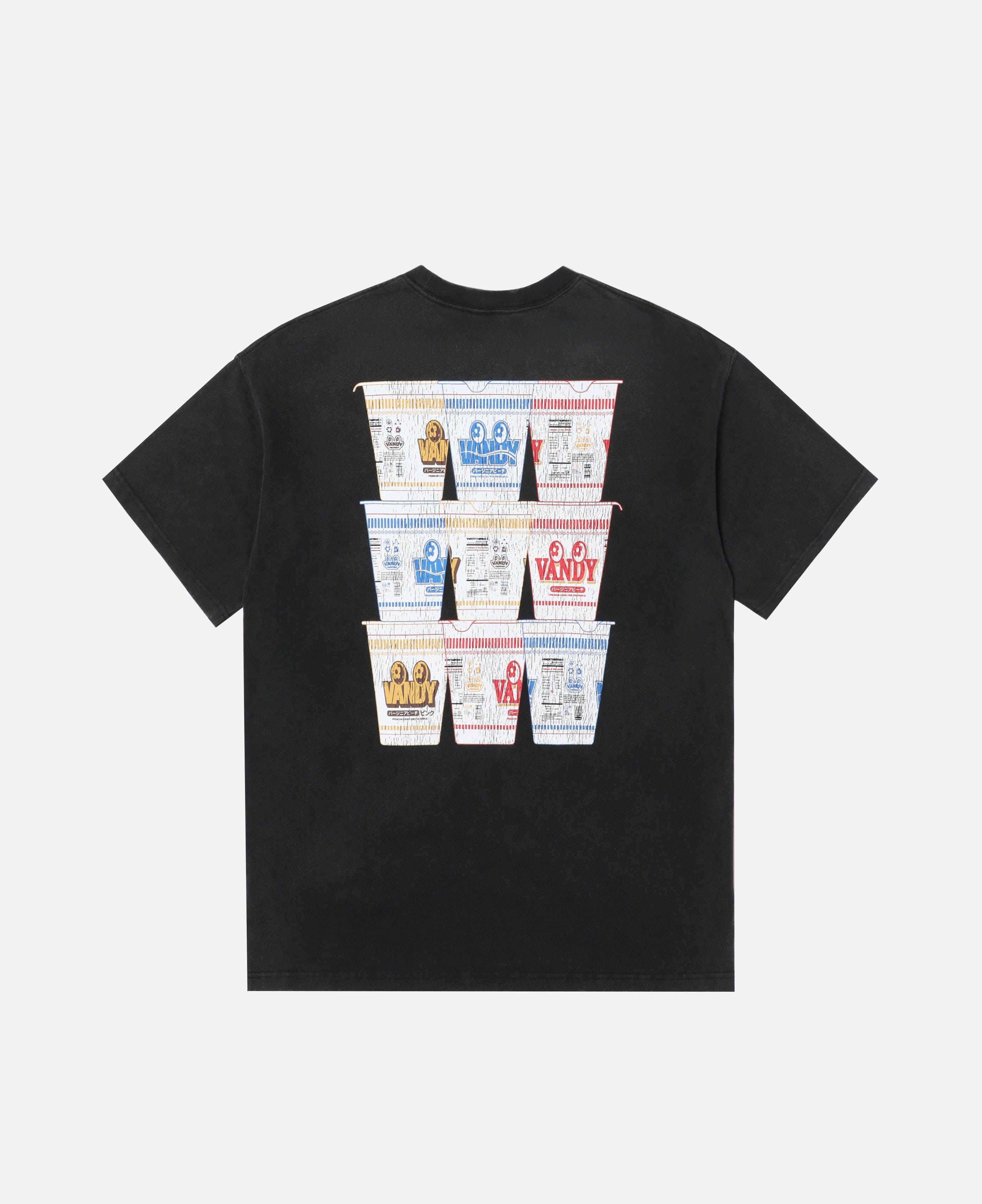 Vandy The Pink Cup Noodle Eye Logo T - Shirt (Black)