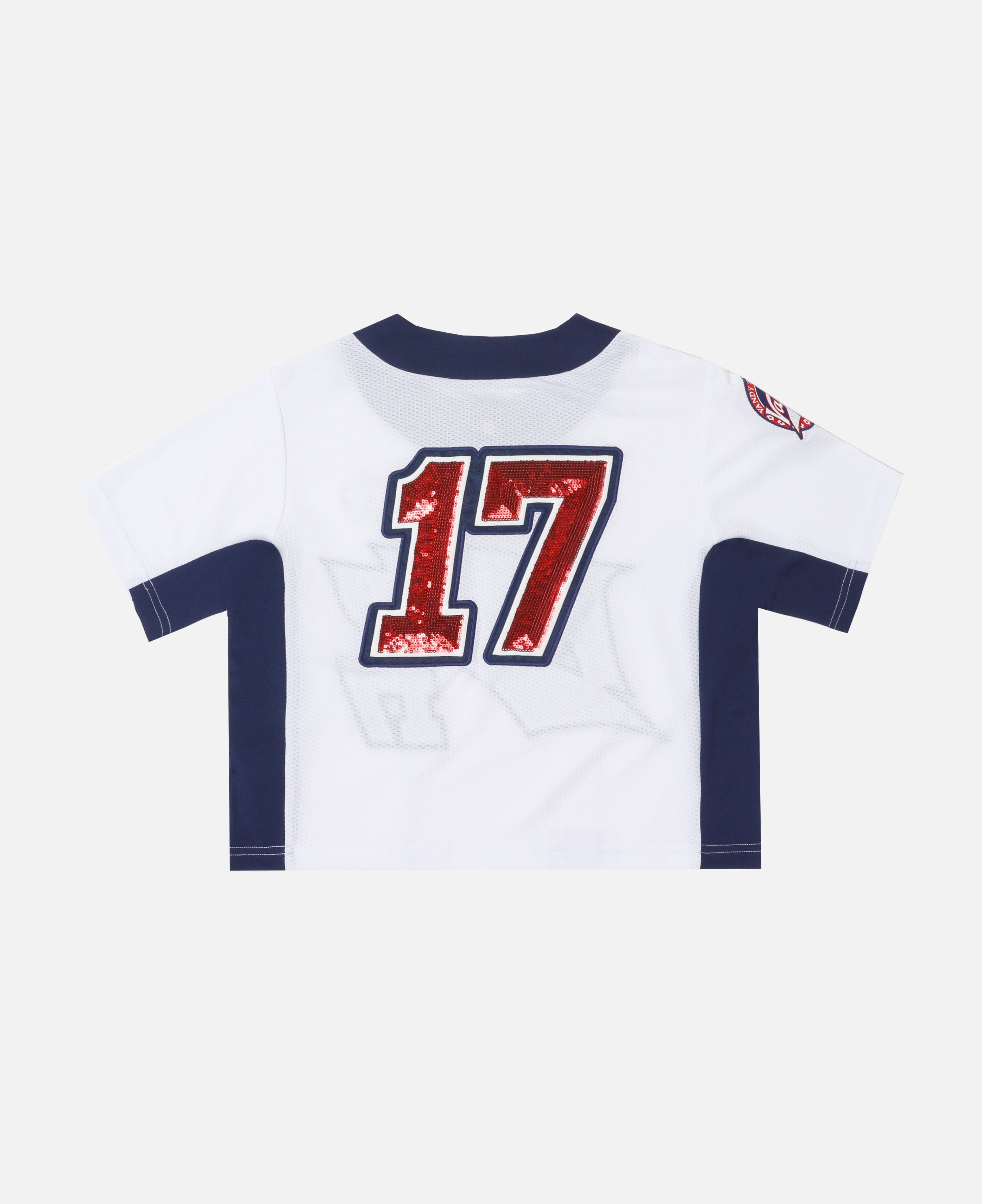 Vandy The Pink Baby Baseball Jersey (Off - White)