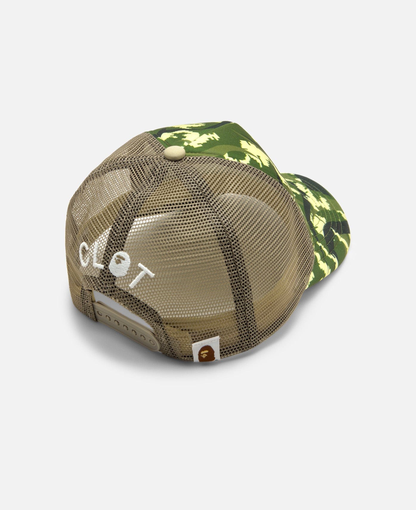 BAPE® x CLOT Egra Camo Trucker Cap (Green)