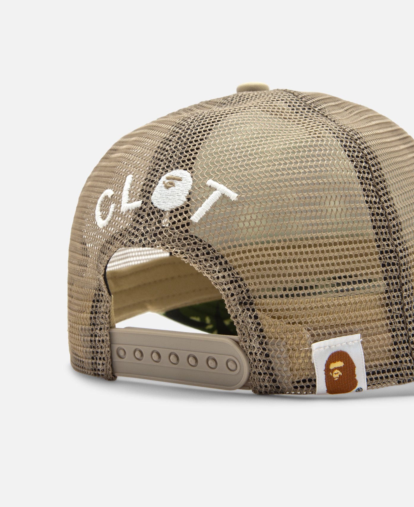 BAPE® x CLOT Egra Camo Trucker Cap (Green)