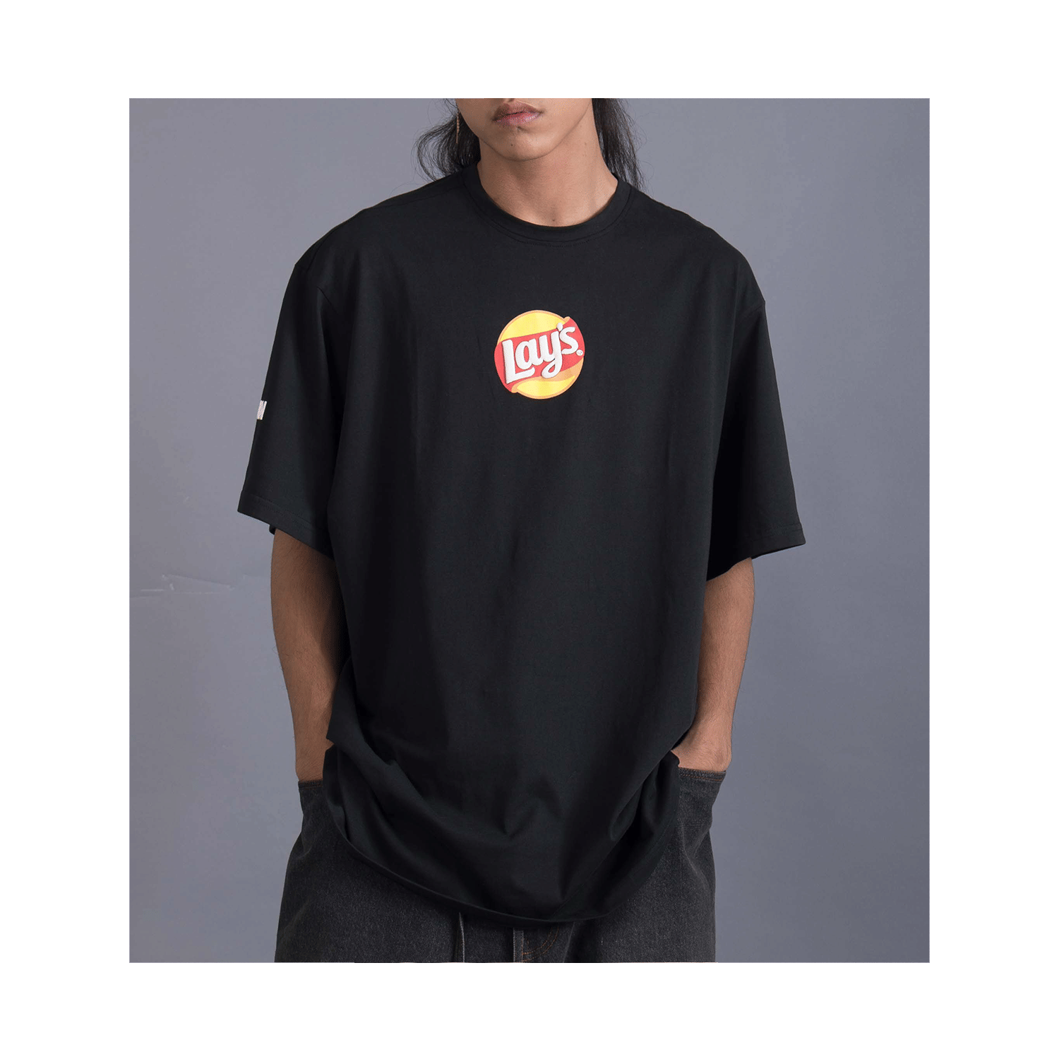 Monogram Lay's x HUEMN Monogram T - shirt (Black)