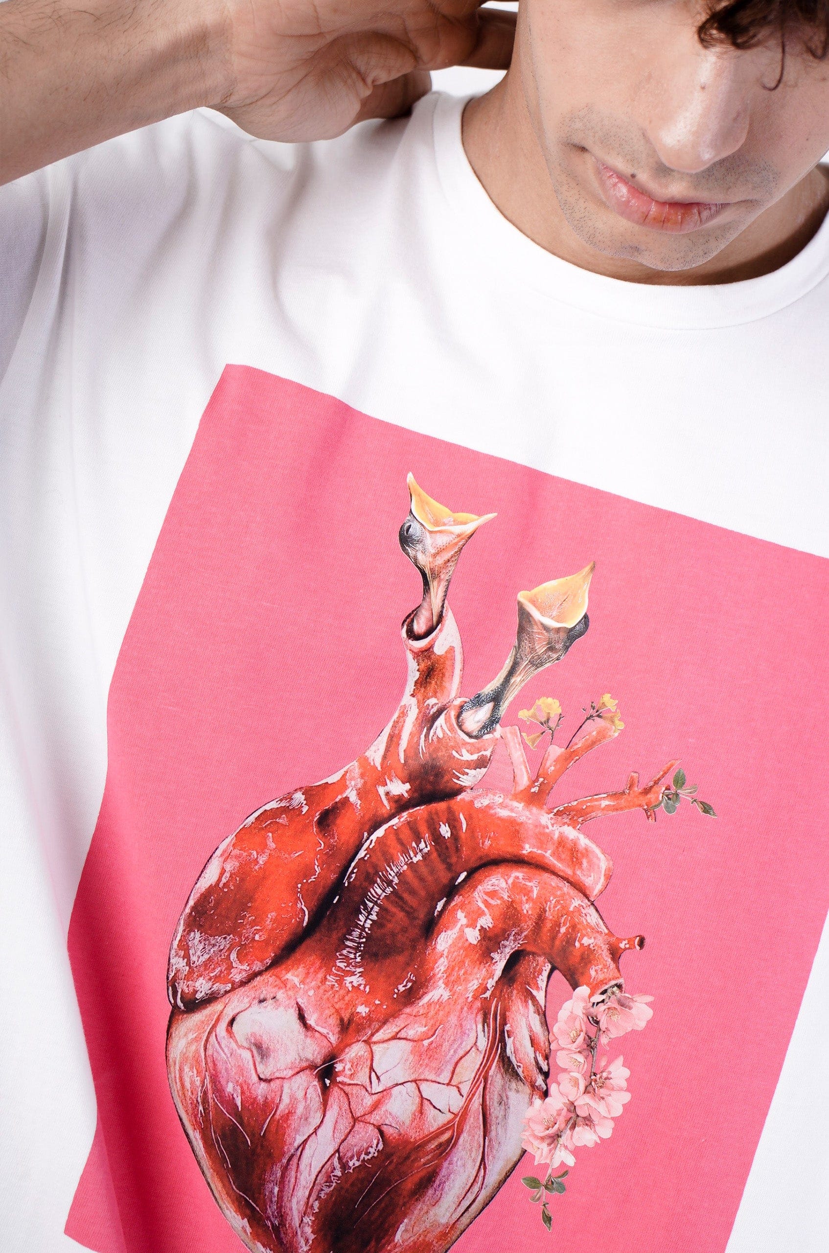WHITE* Birth Of A Heart' T - Shirt (White)