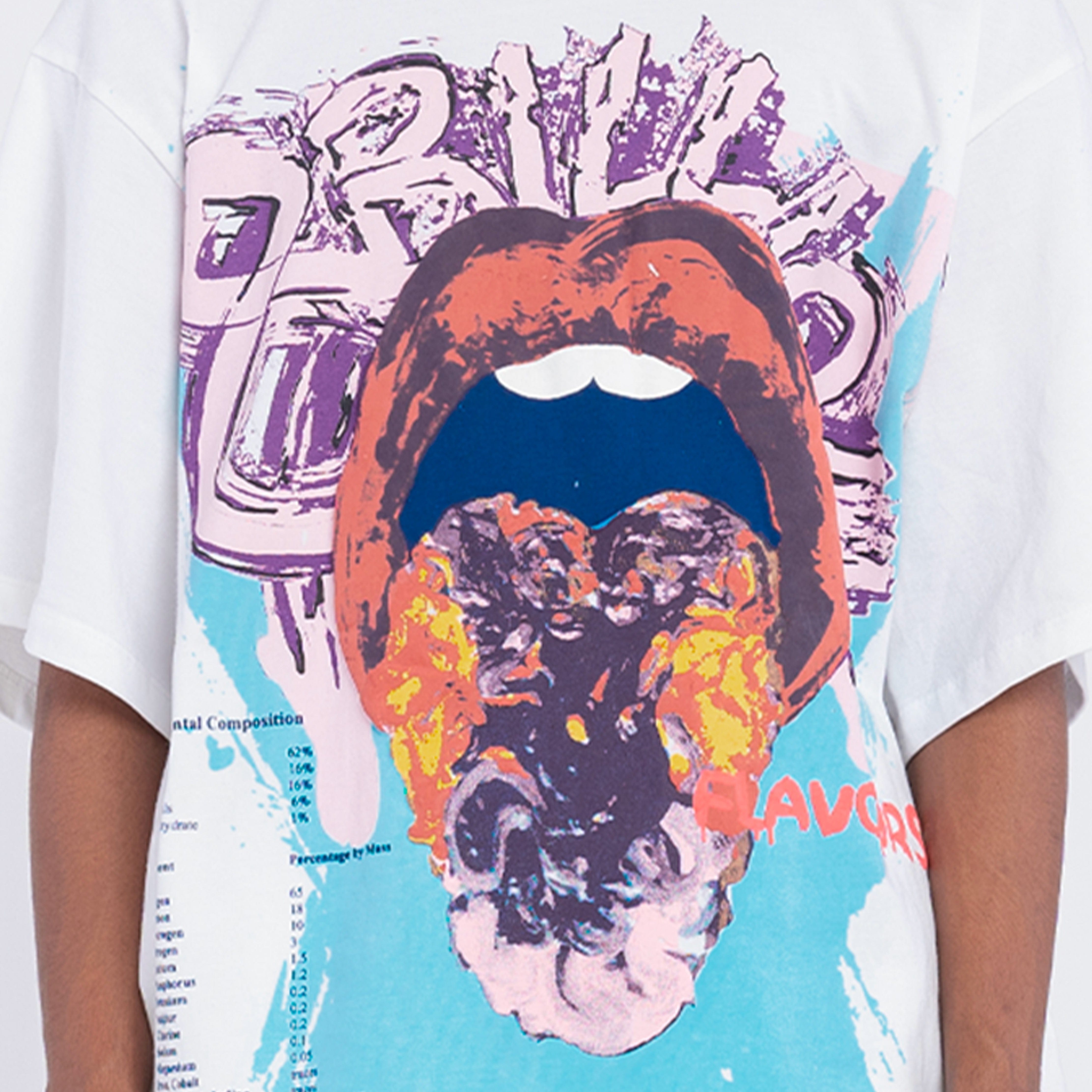 WHITE* 8 Billion Flavours' T - Shirt (White)