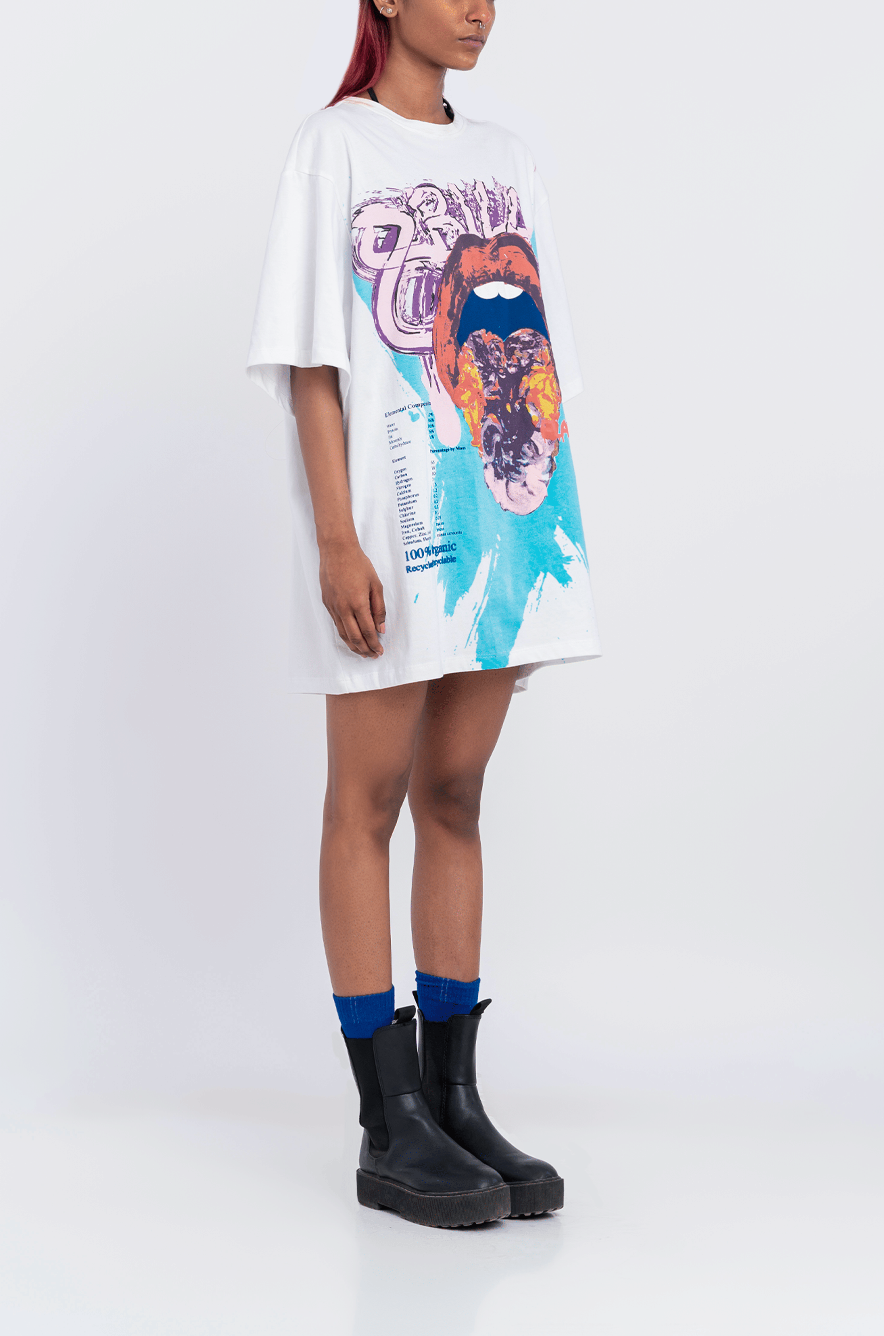 WHITE* 8 Billion Flavours' T - Shirt (White)