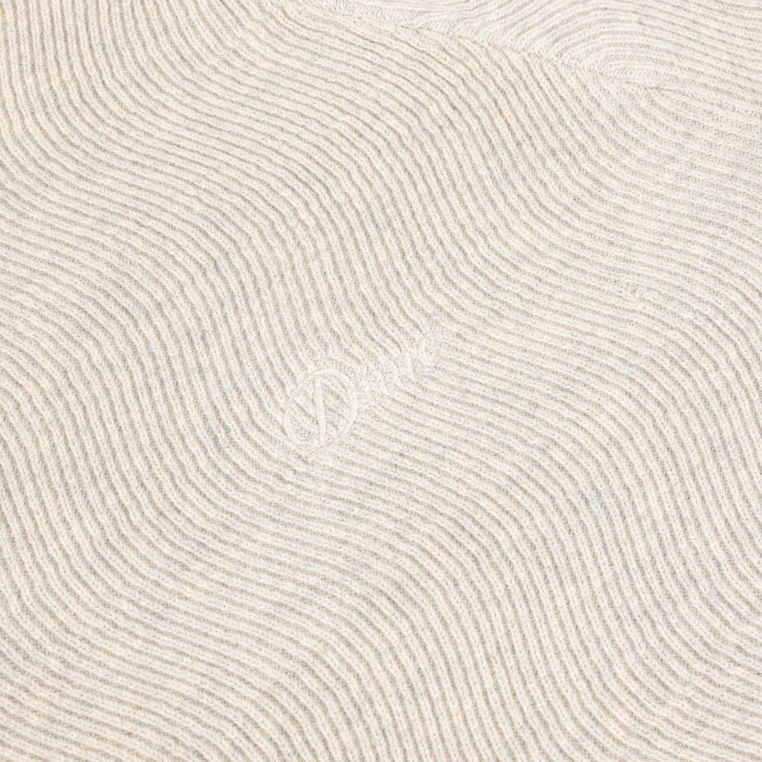 Dime MTL Cable Knit Polo Oatmeal