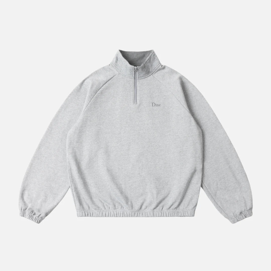 Dime MTL Classic Terry Quarter Zip Grey