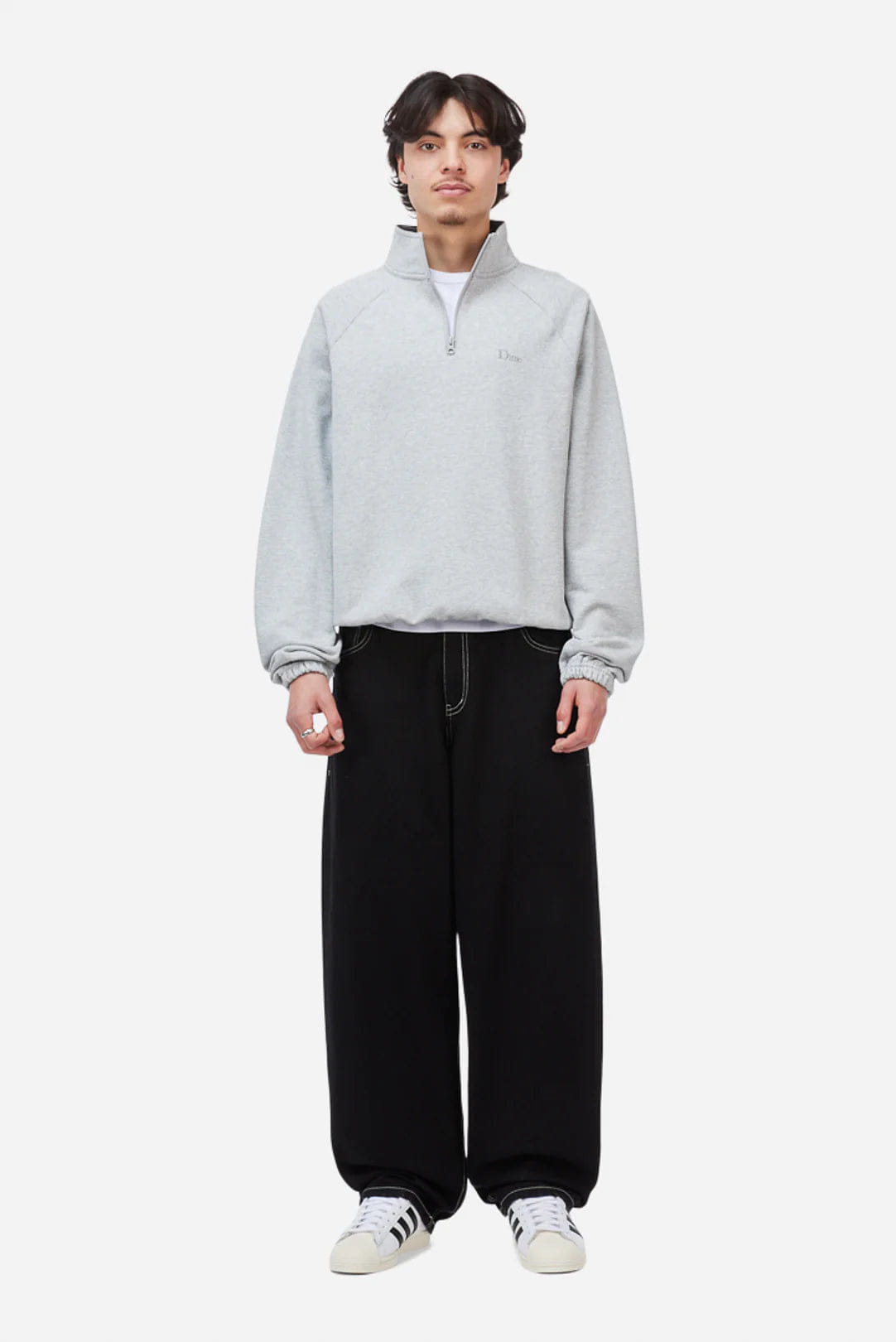 Dime MTL Classic Terry Quarter Zip Grey