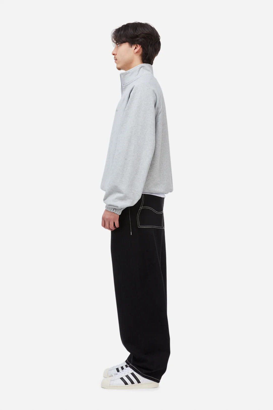 Dime MTL Classic Terry Quarter Zip Grey