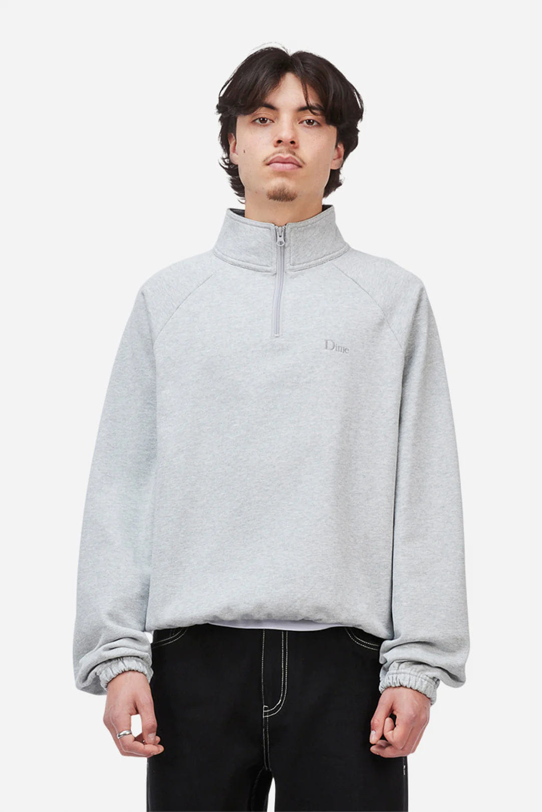 Dime MTL Classic Terry Quarter Zip Grey