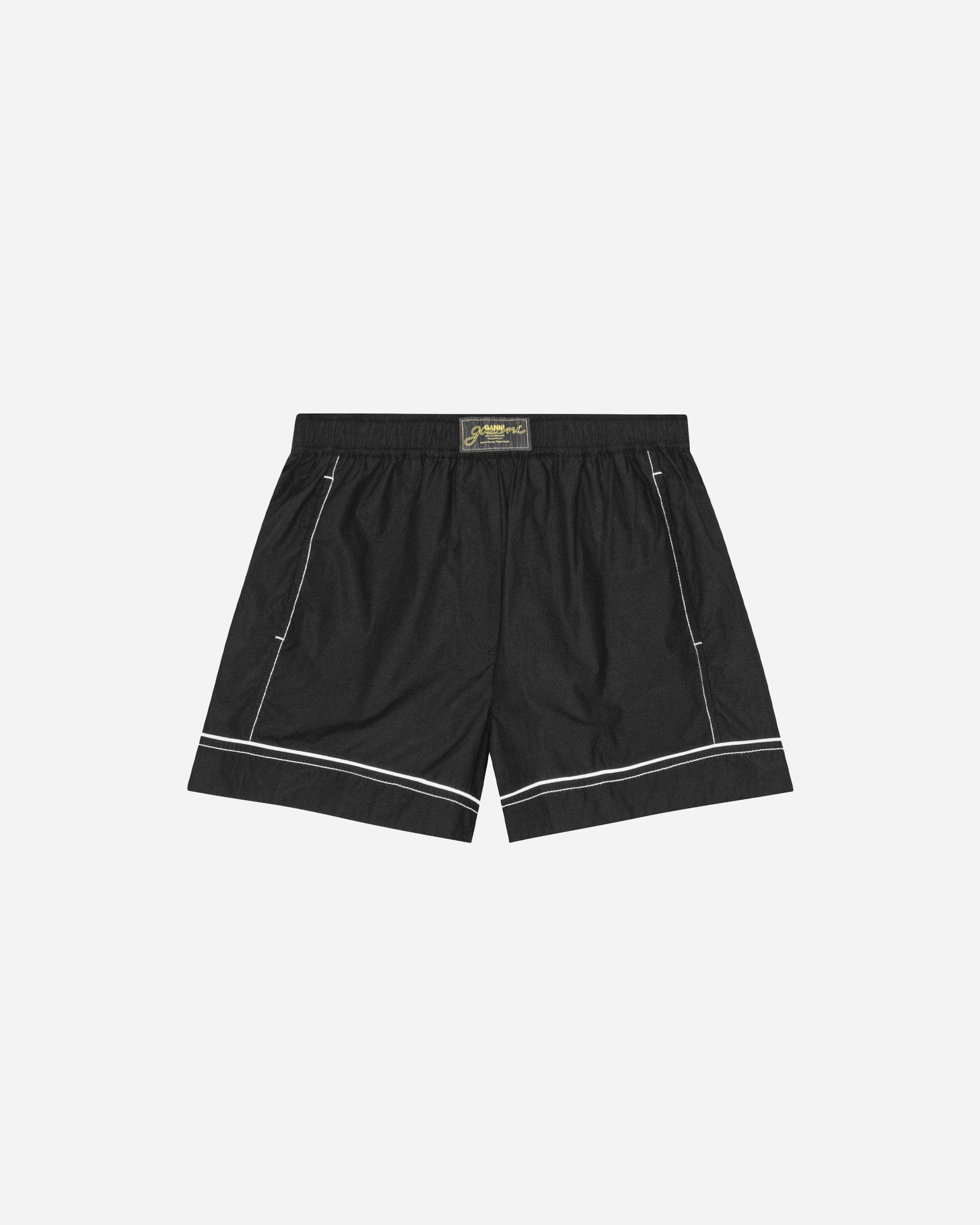 GANNI A/S Cotton Poplin Elasticated Shorts