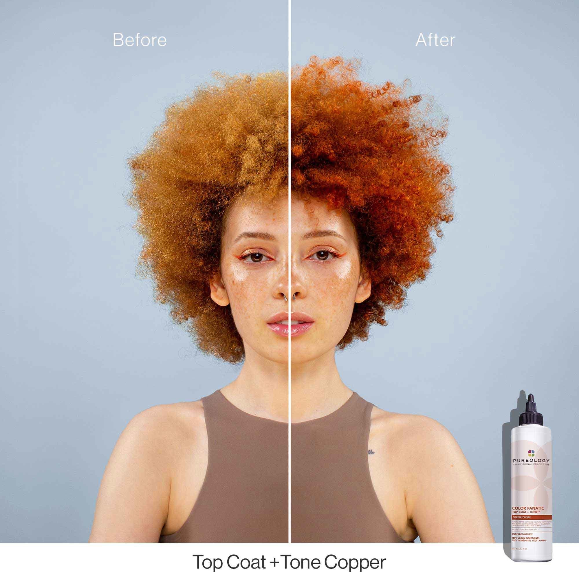 Pureology Color Fanatic Top Coat + Tone Glaze Copper 200 ml