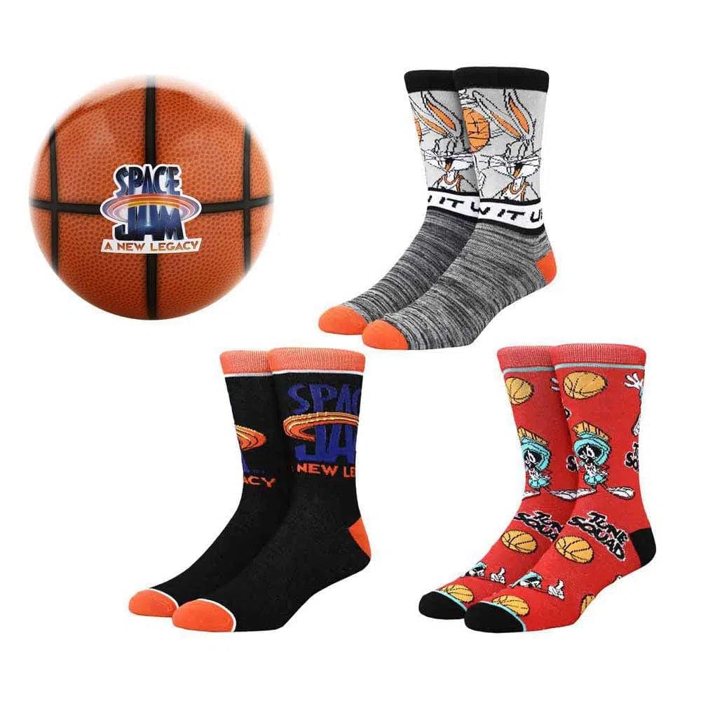 Bioworld Space Jam: A New Legacy - Looney Tunes Crew Socks Box Set (3 Pairs) - Bioworld