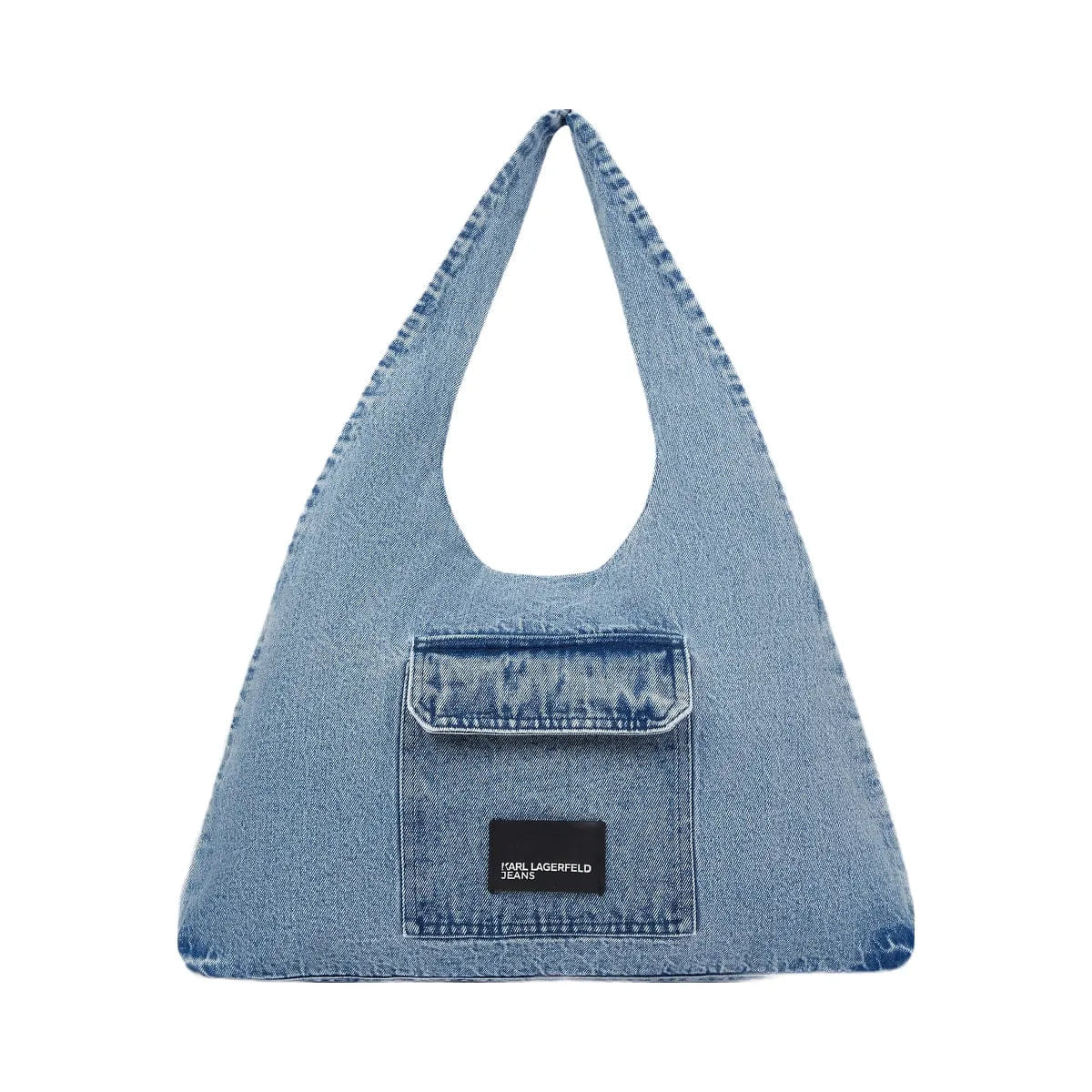Karl Lagerfeld Denim Hobo Shopper Standard Blue Denim Light Denim