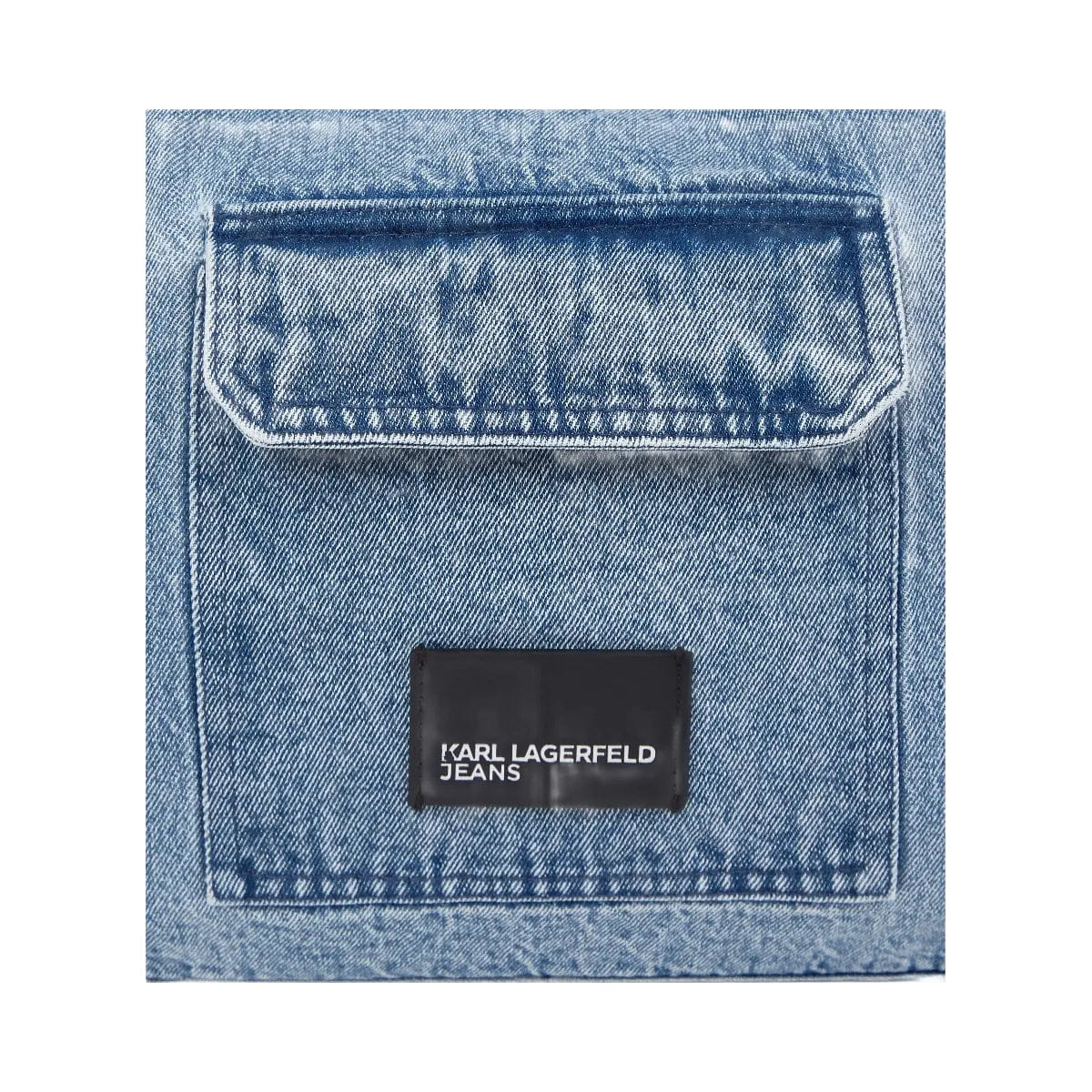 Karl Lagerfeld Denim Hobo Shopper Standard Blue Denim Light Denim