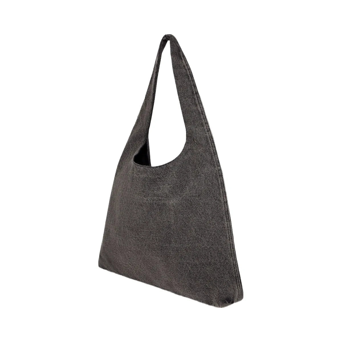 Karl Lagerfeld Denim Hobo Shopper Black Denim Grey Denim