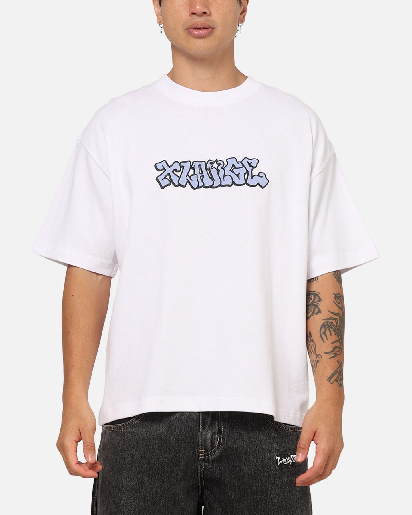 X - Large Graffiti Gorilla Fit T - Shirt White