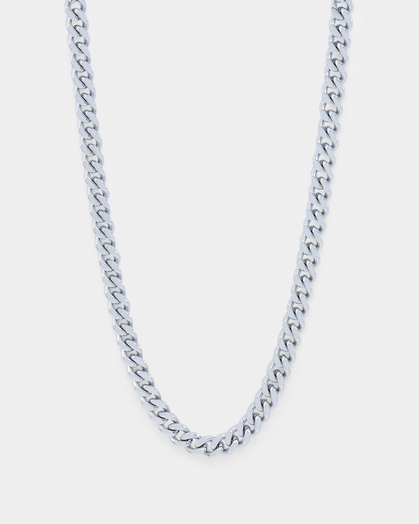 Saint Morta 5 mm Cuban Chain White Gold