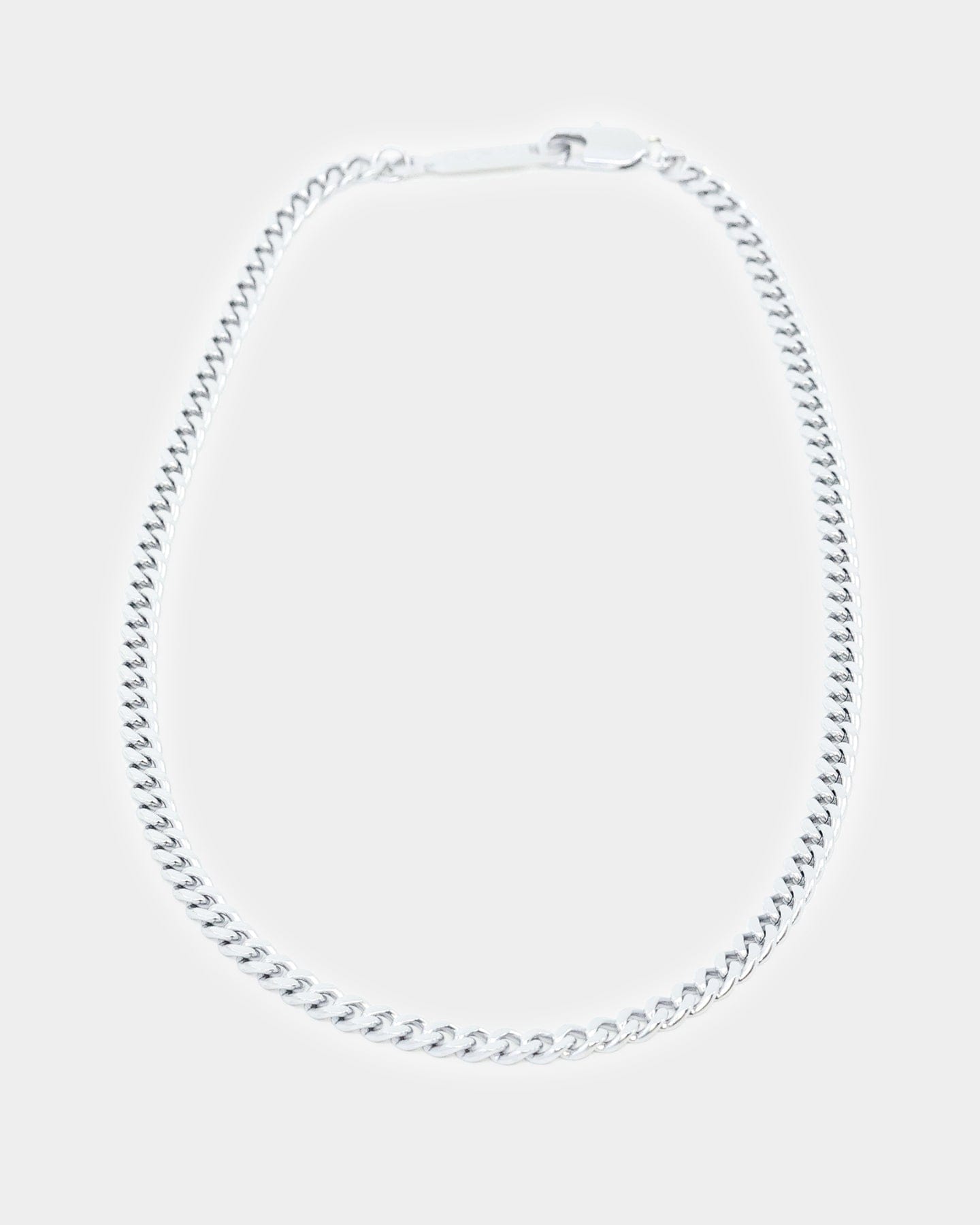 Saint Morta 5 mm Cuban Chain White Gold