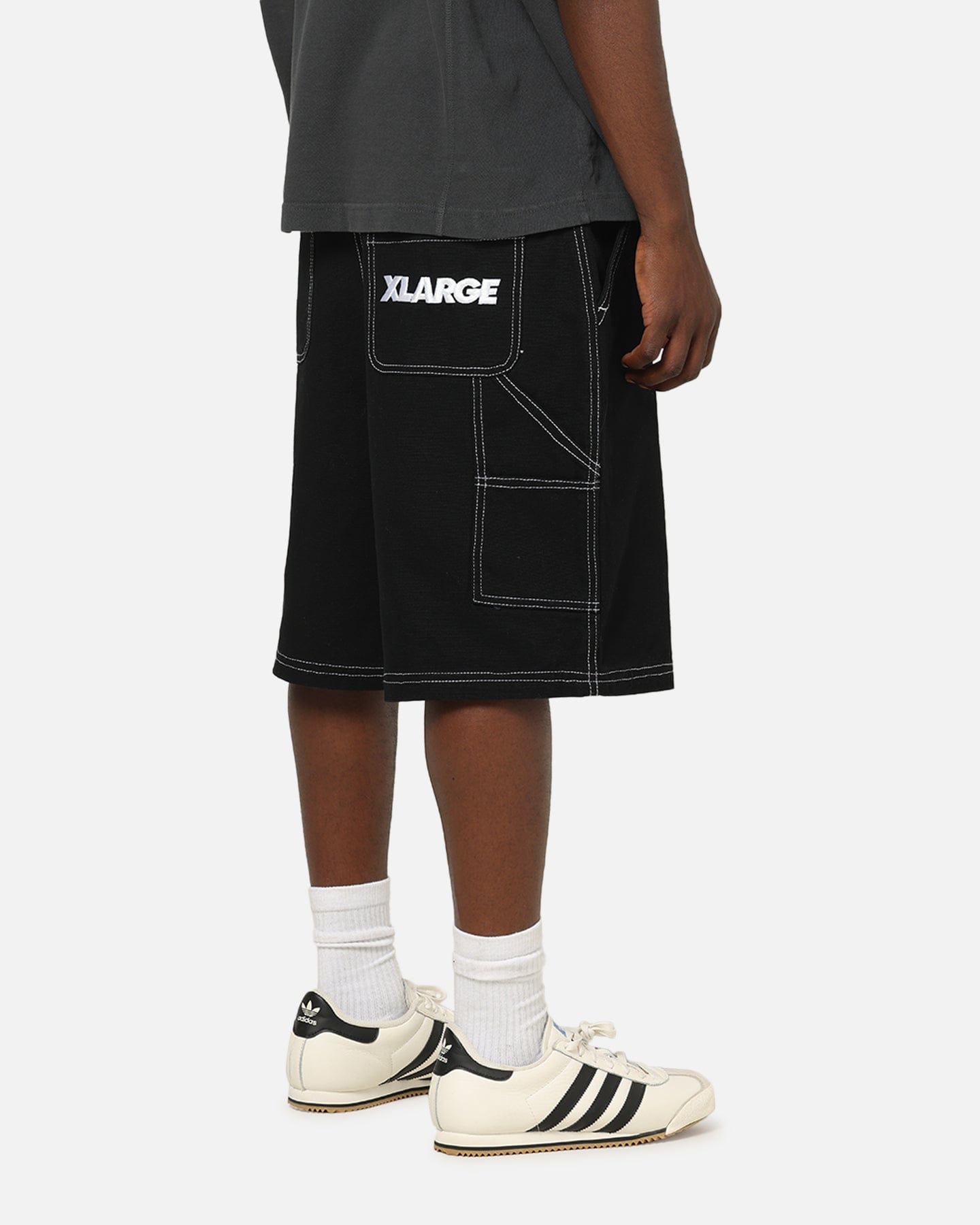 X - Large Italic Work Cargo Shorts Black