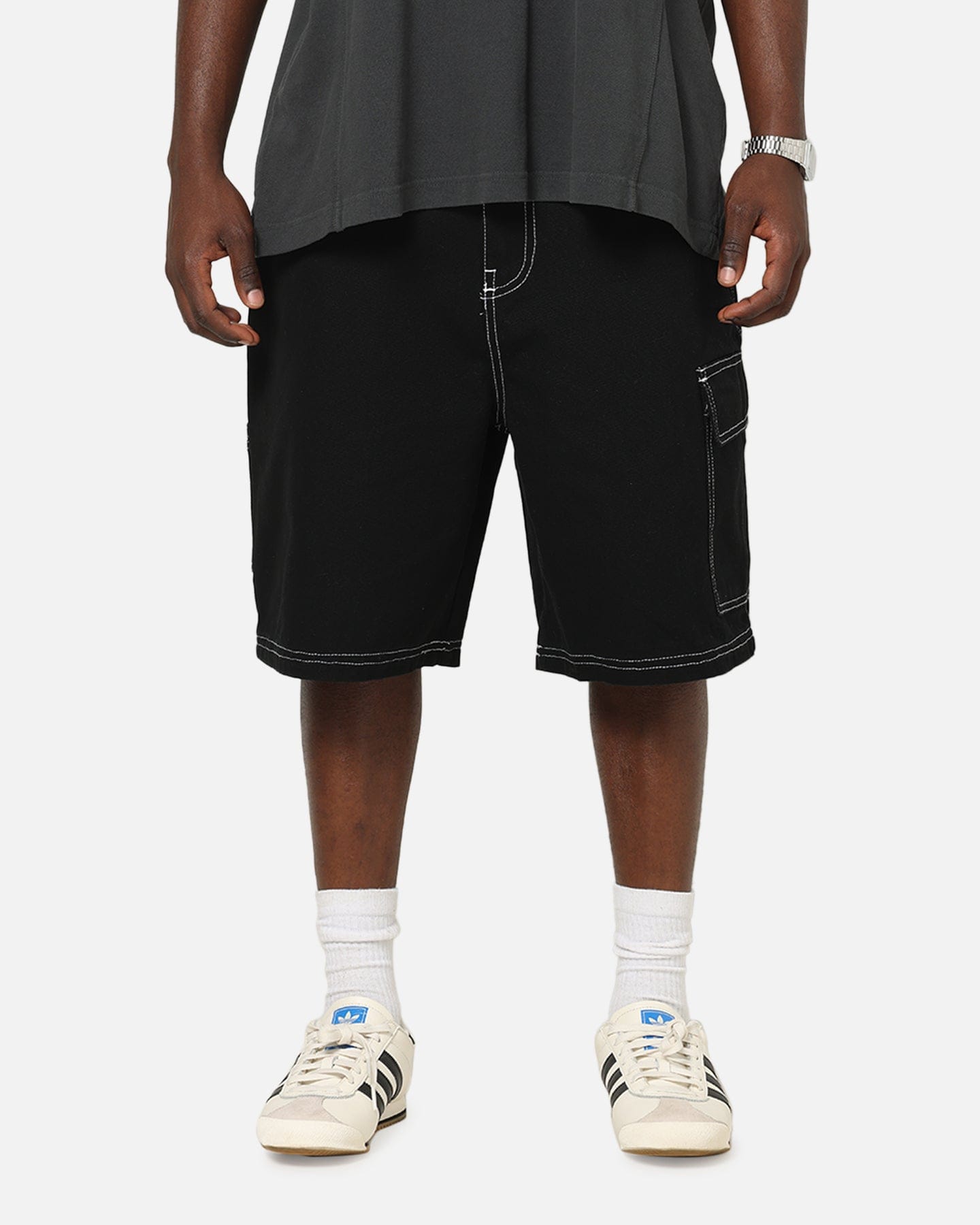 X - Large Italic Work Cargo Shorts Black