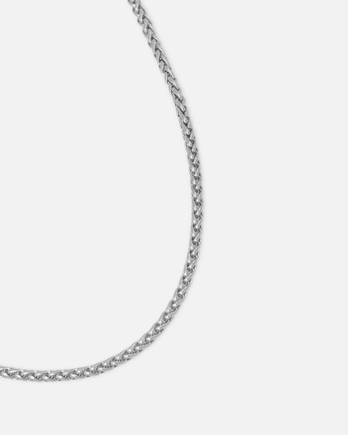 Saint Morta 2 mm Palm Chain White Gold