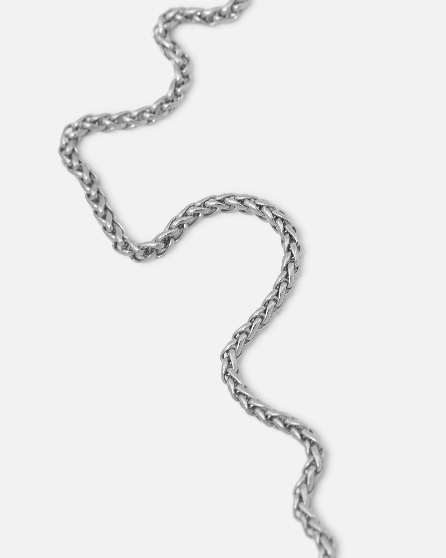 Saint Morta 2 mm Palm Chain White Gold