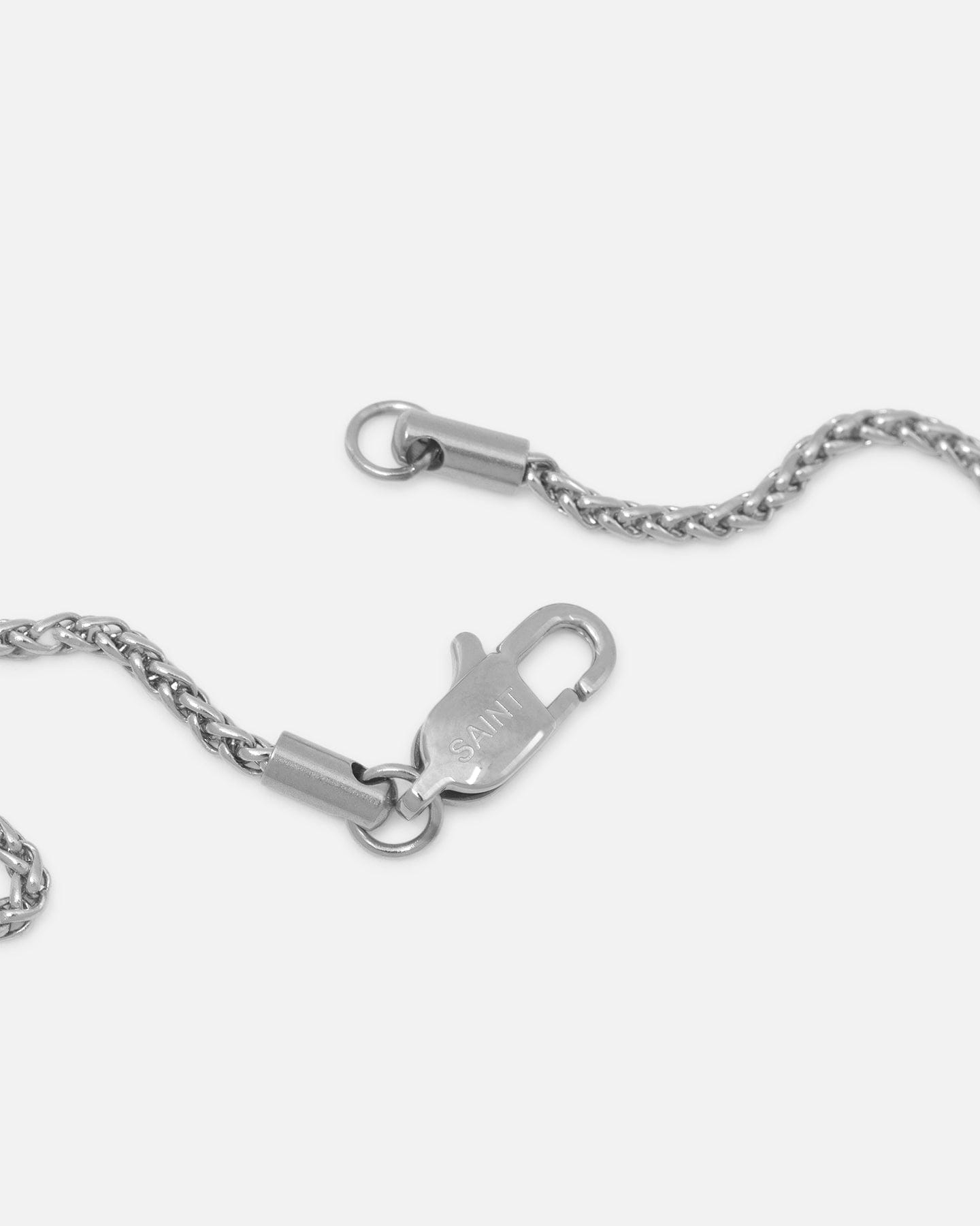 Saint Morta 2 mm Palm Chain White Gold