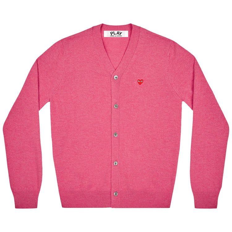 Comme des Garçons PLAY Small Heart Cardigan Pink