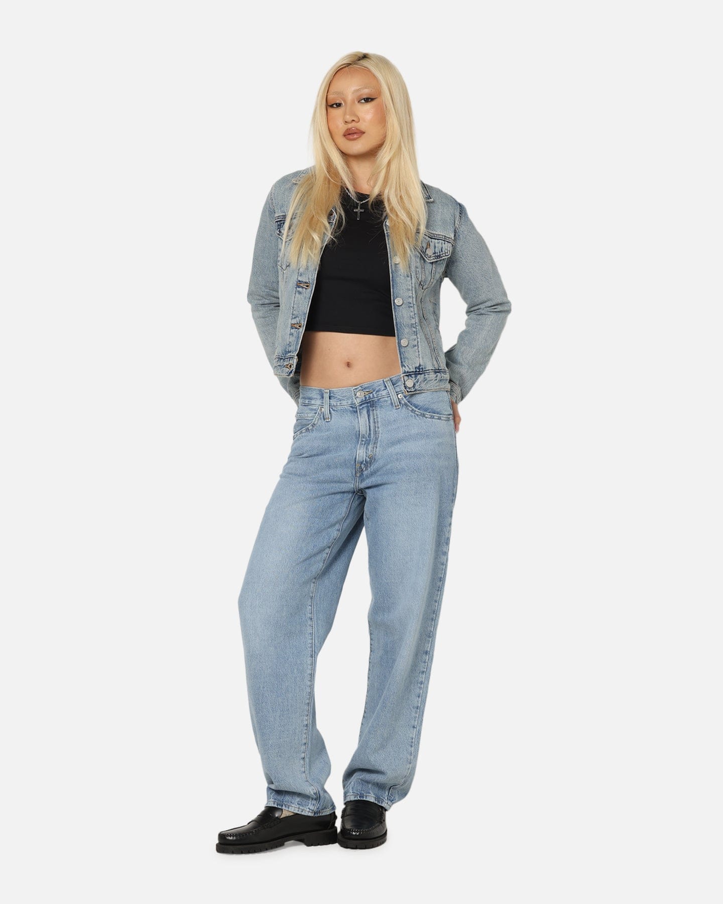 LEVI Strauss and CO Women's '94 Baggy Denim Jeans Blue
