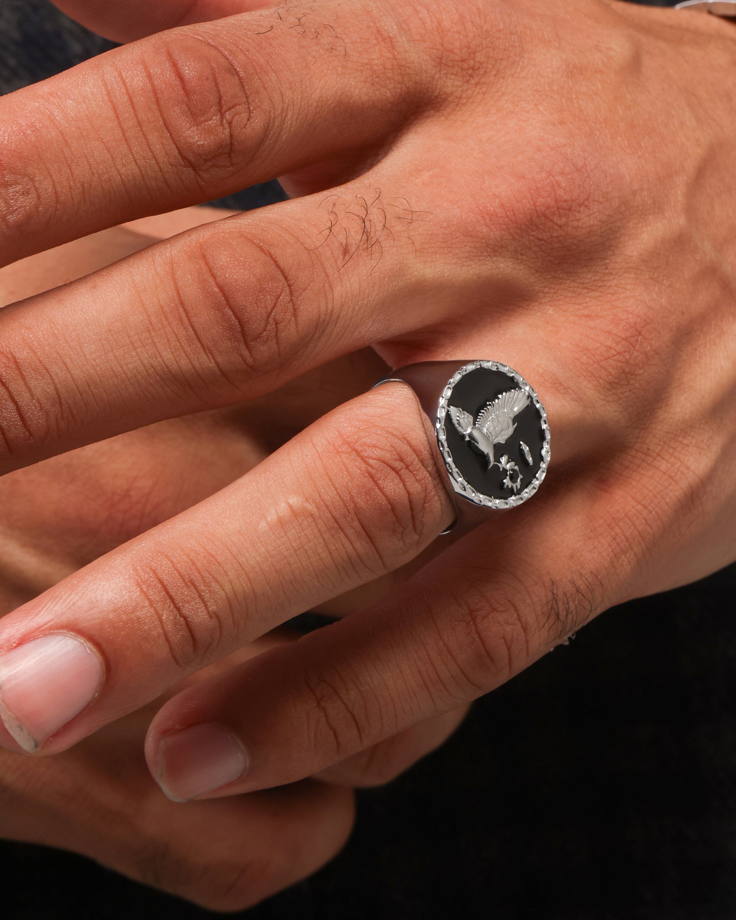 Saint Morta Doves Ring White Gold