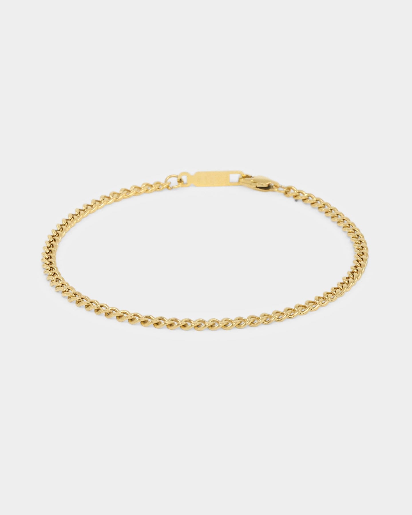 Saint Morta 3 mm Cuban Bracelet Gold
