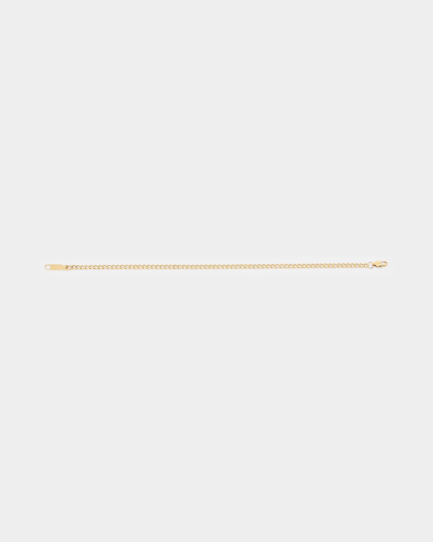 Saint Morta 3 mm Cuban Bracelet Gold