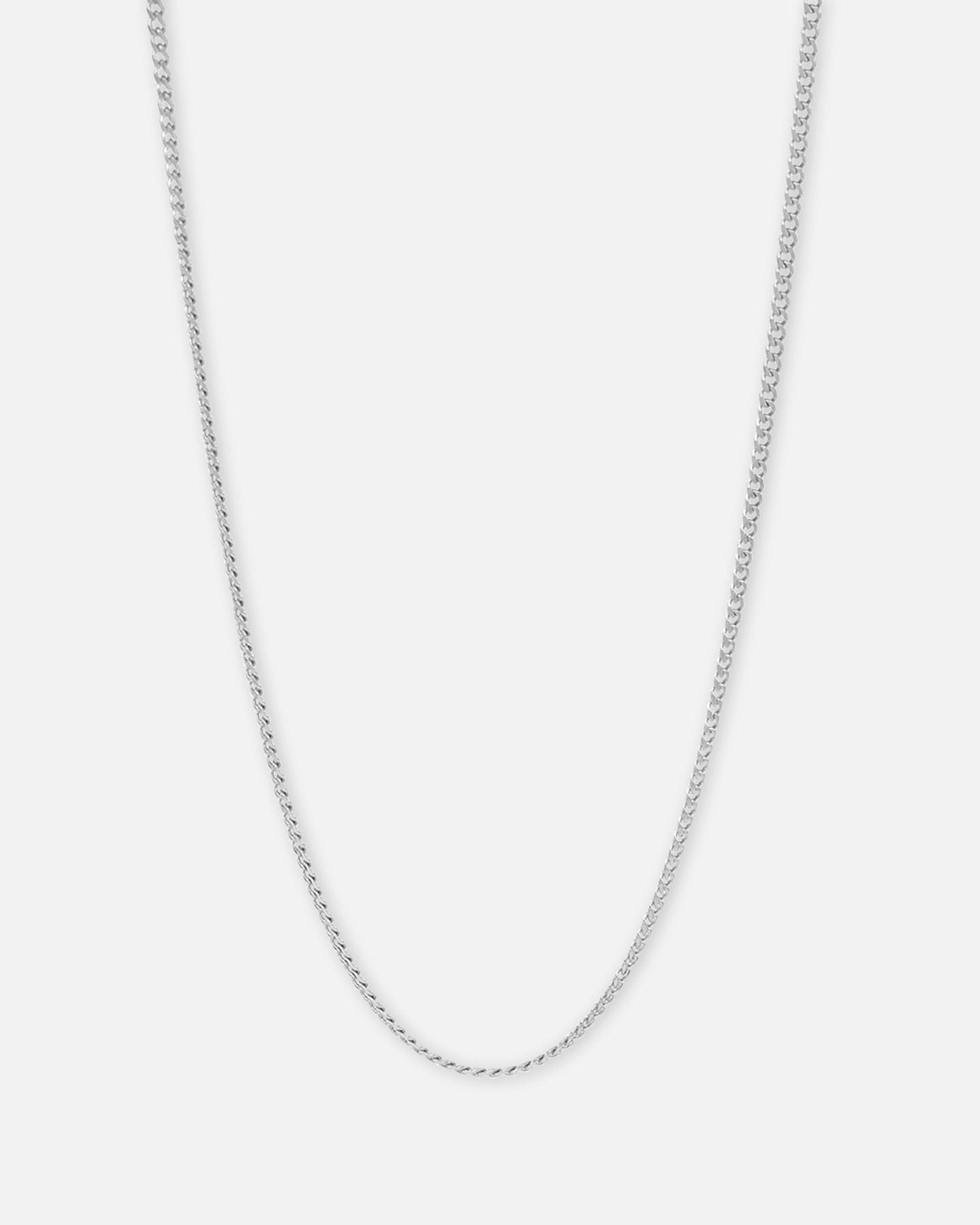 Saint Morta 2.7 mm Diamond Curb Chain White Gold