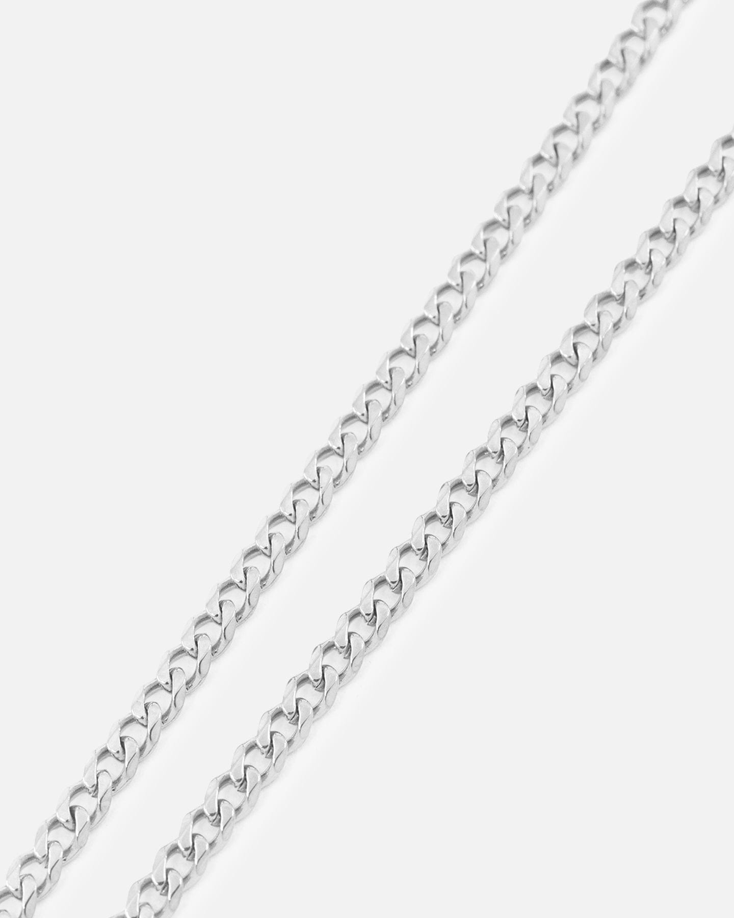 Saint Morta 2.7 mm Diamond Curb Chain White Gold
