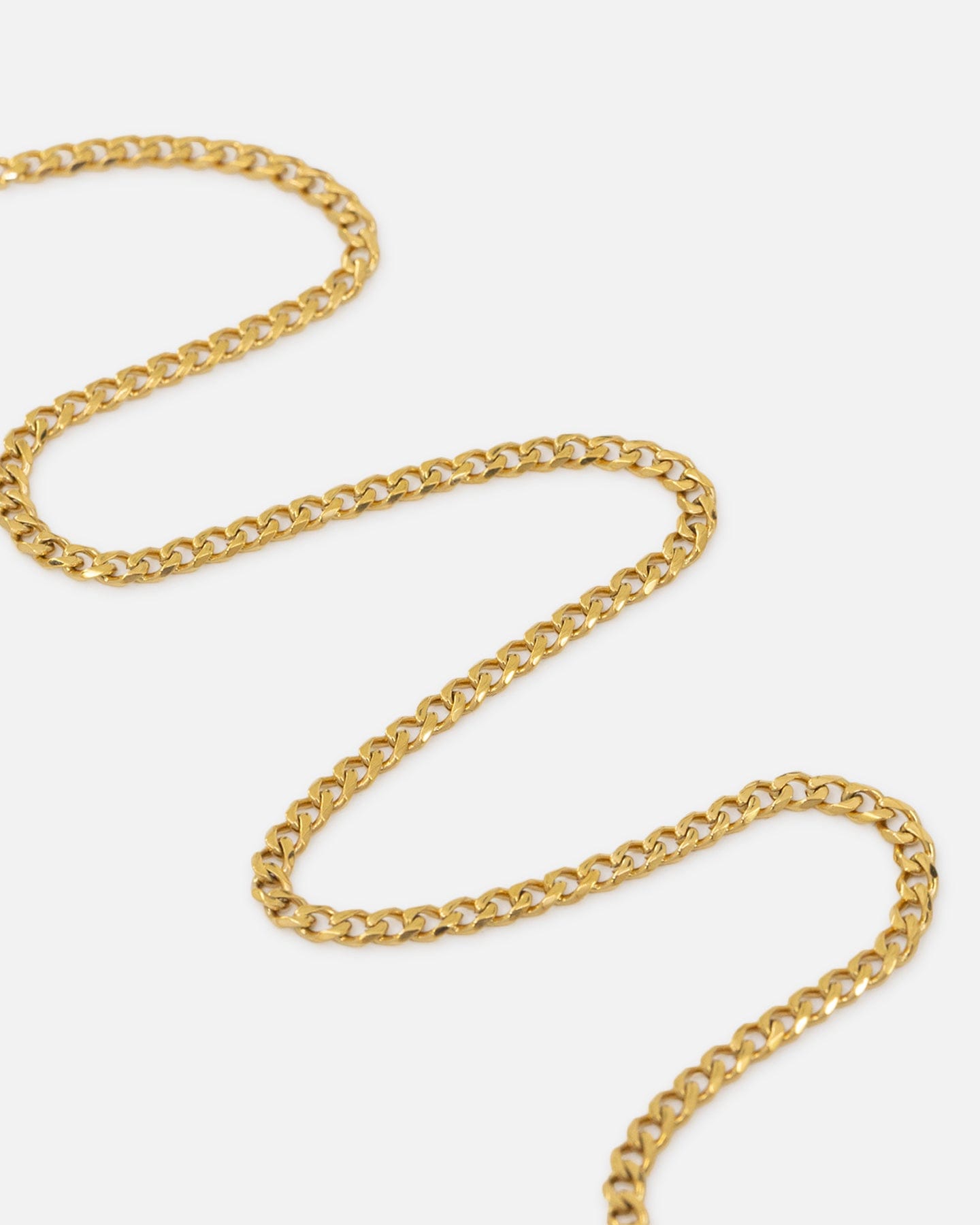 Saint Morta 2.7 mm Diamond Curb Chain Gold