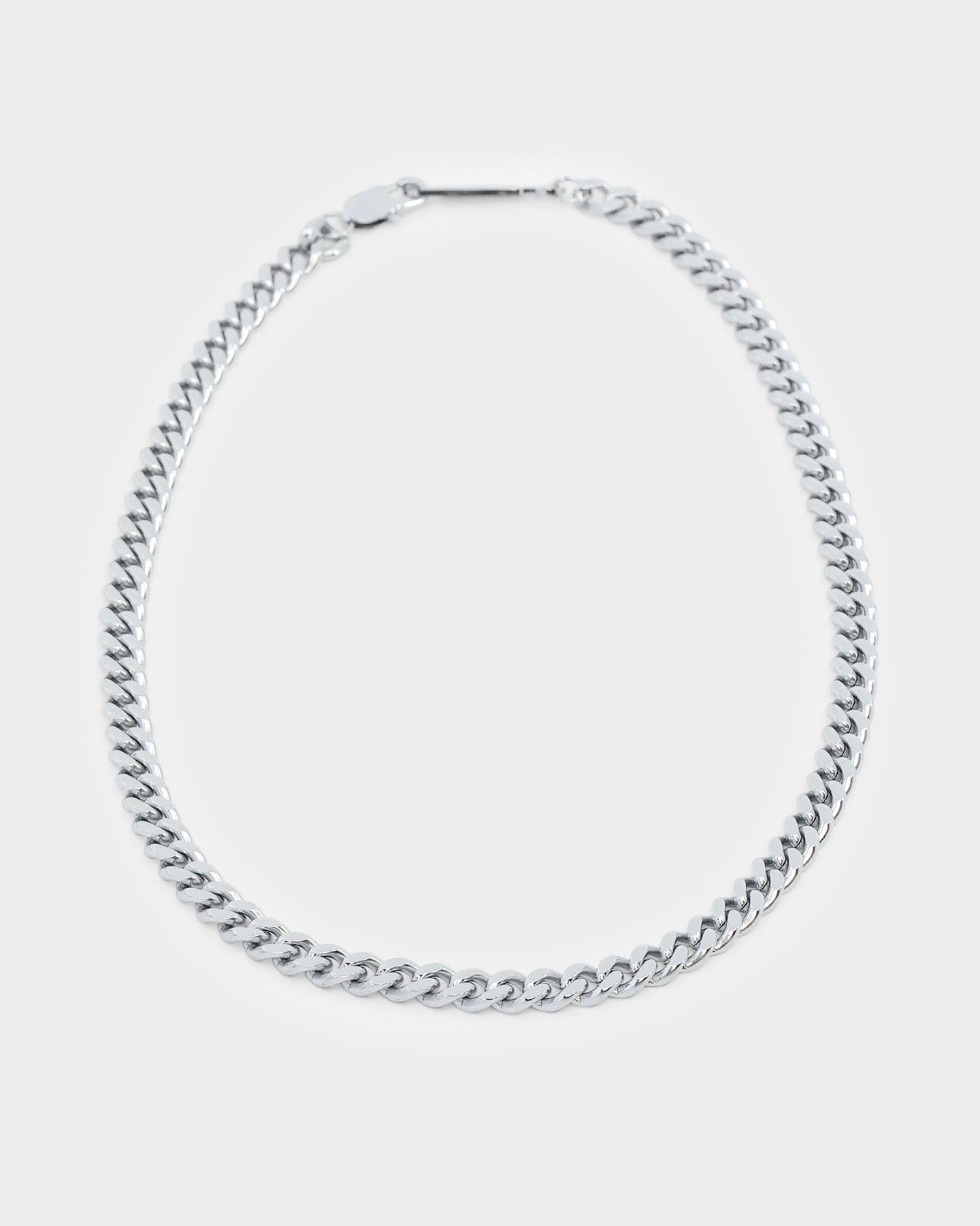 Saint Morta 7 mm Cuban Chain White Gold