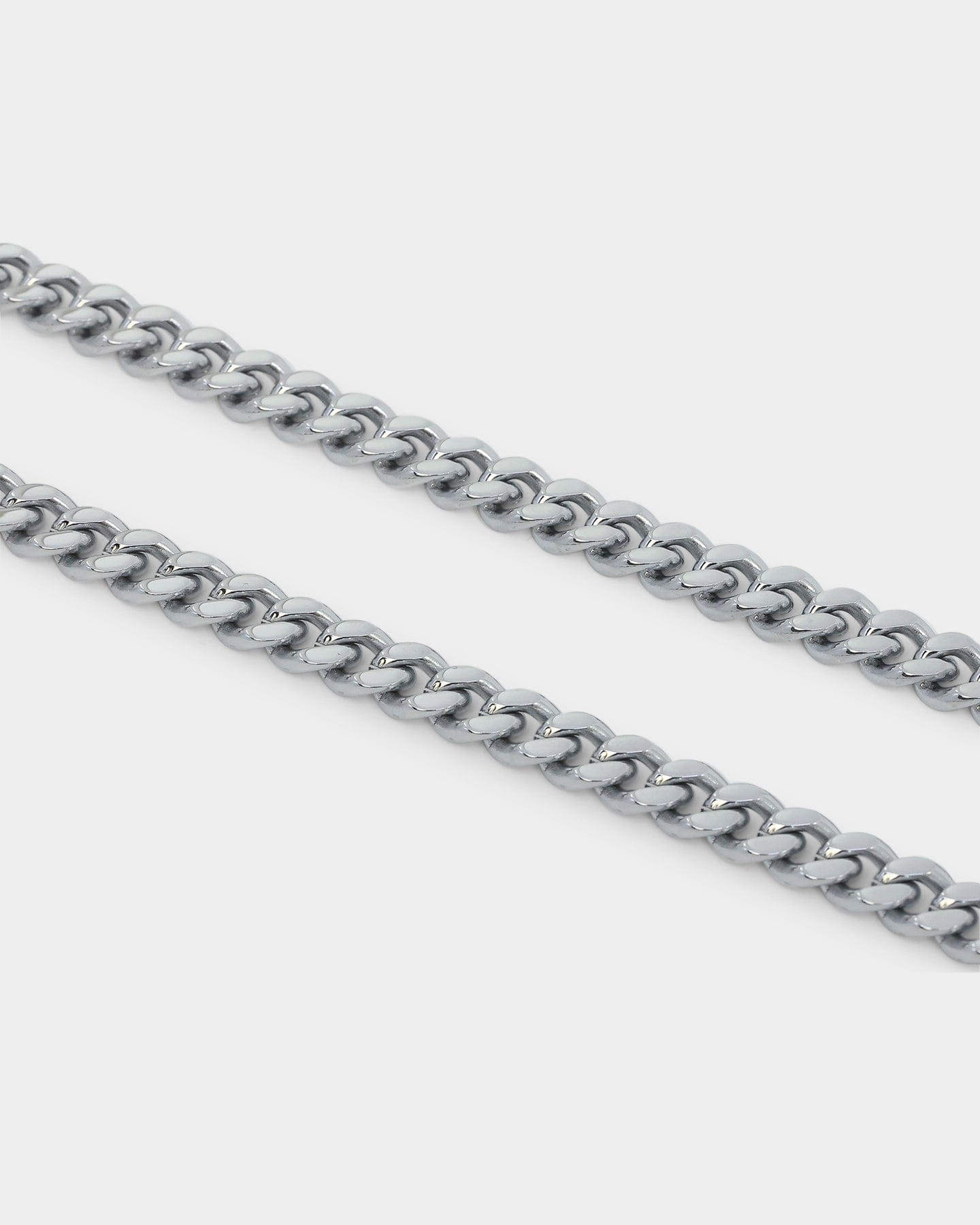 Saint Morta 7 mm Cuban Chain White Gold