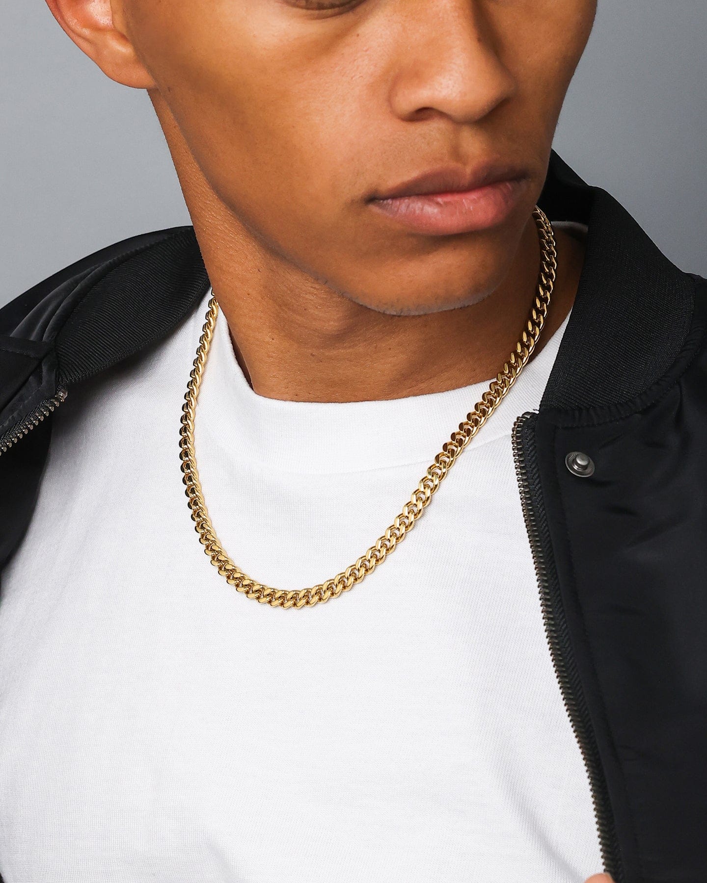Saint Morta 7 mm Cuban Chain Gold