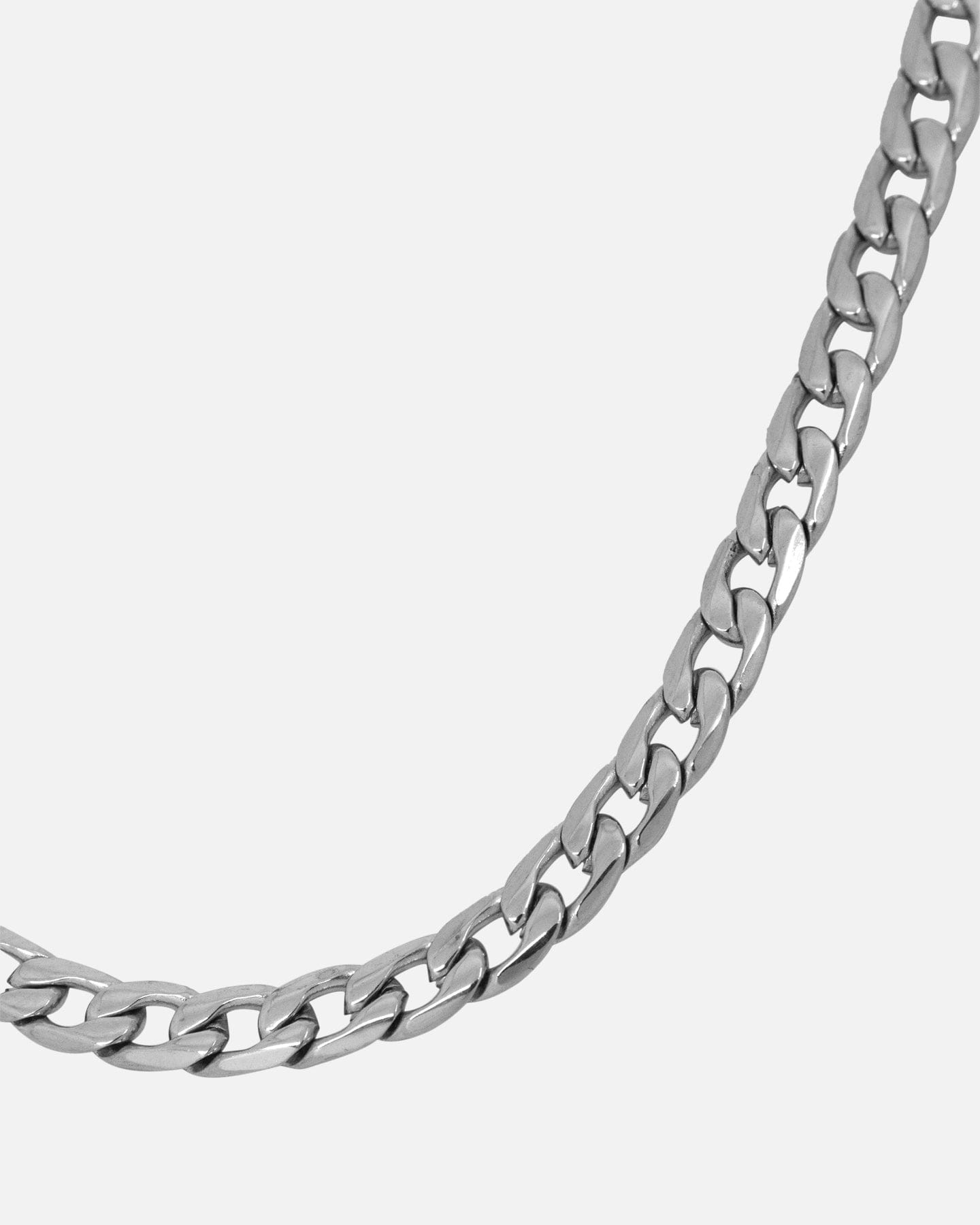 Saint Morta 4.3 mm Smooth Cut Cuban Chain White Gold