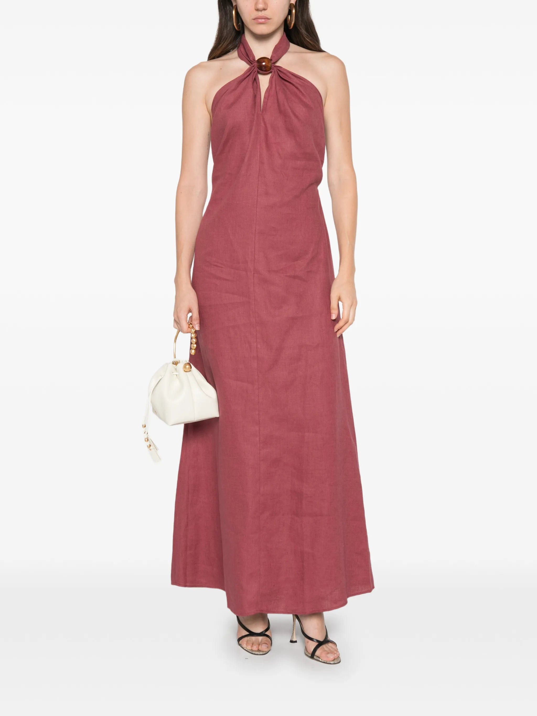Faithfull Lourdes halterneck maxi dress