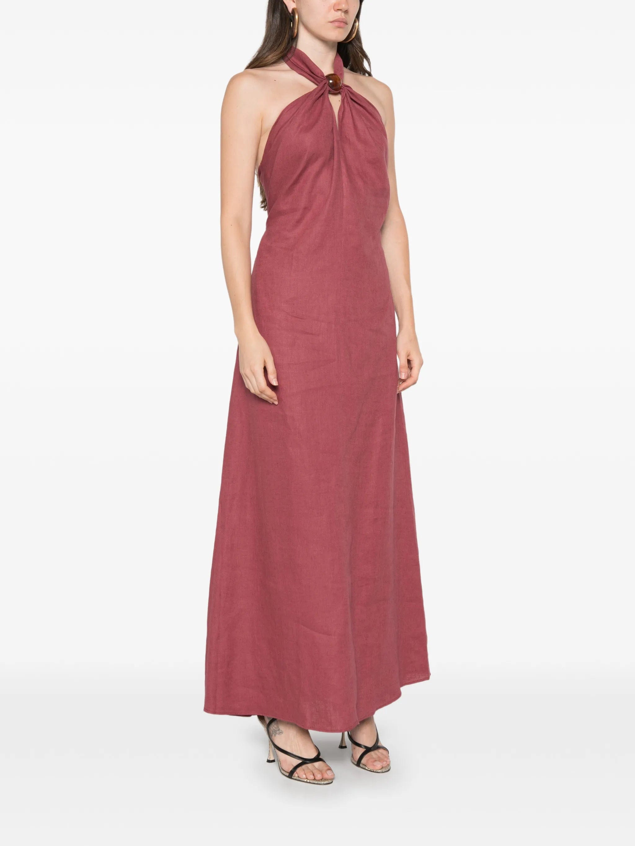 Faithfull Lourdes halterneck maxi dress